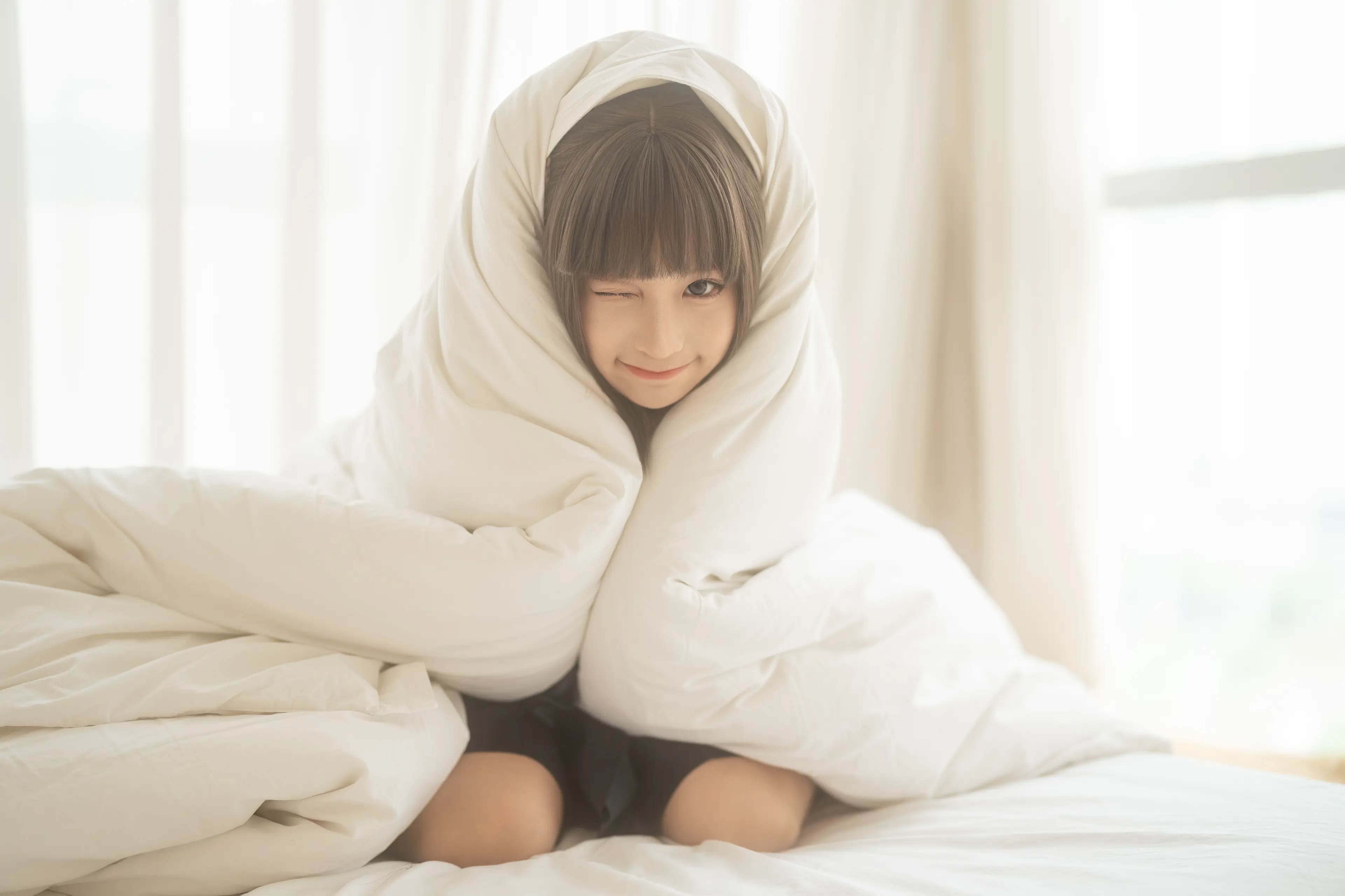 蠢沫沫 被窝JK [15P]