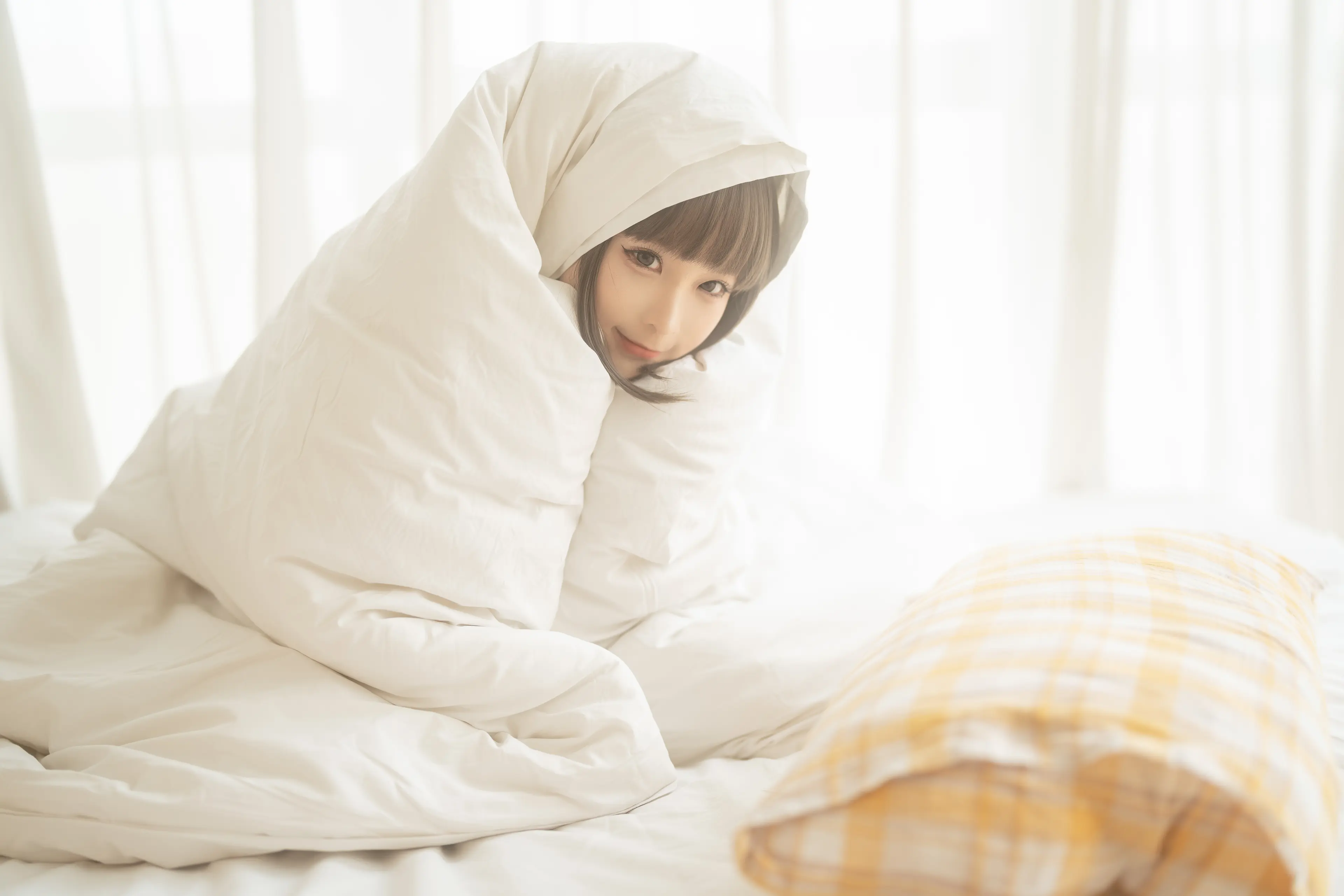 蠢沫沫 被窝JK [15P]