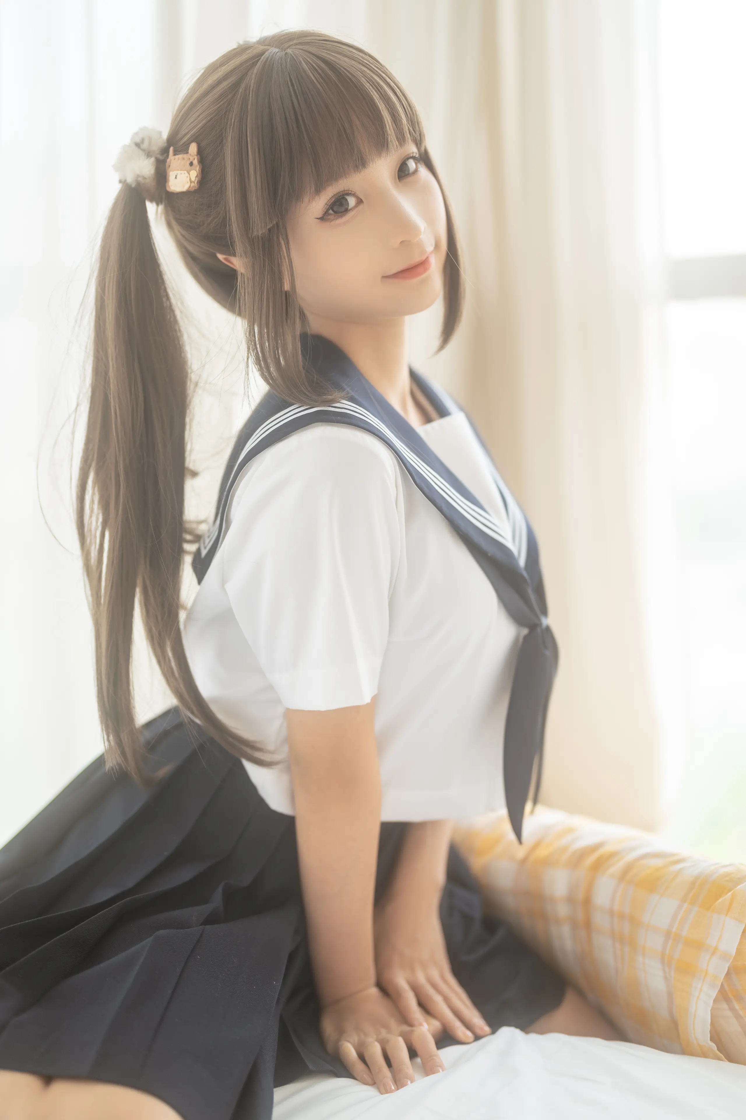 蠢沫沫 被窝JK [15P]