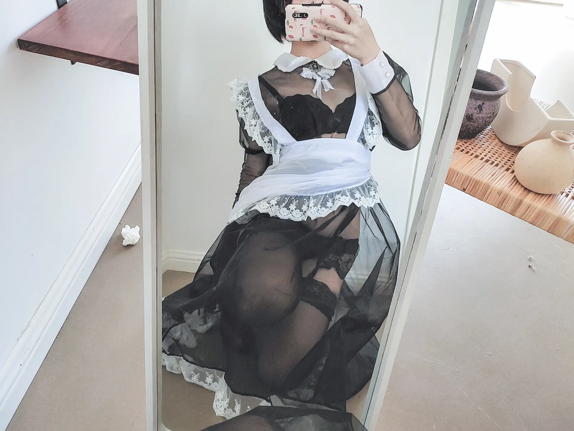 蠢沫沫 透明女仆自拍 [35P]