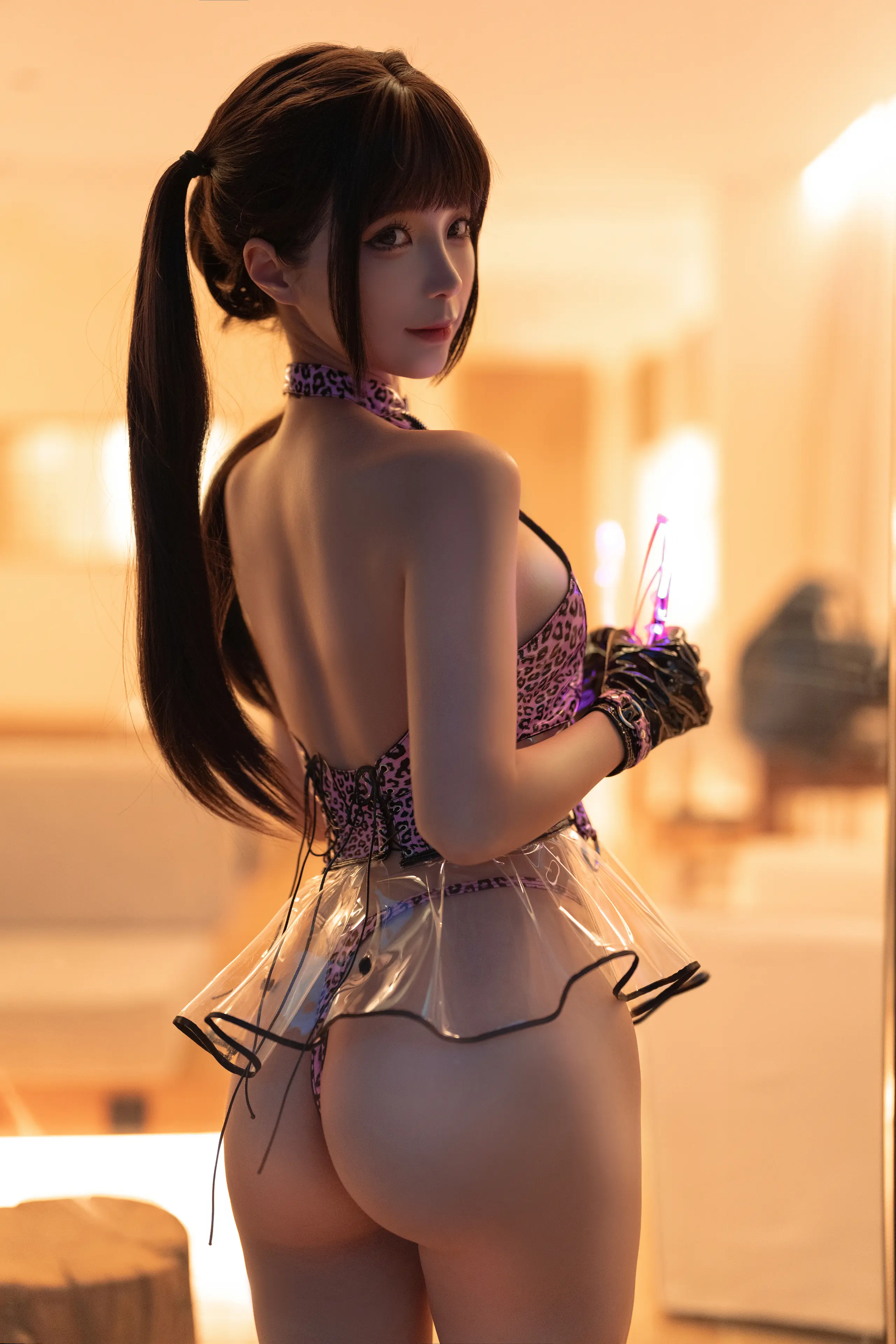 蠢沫沫 透明泳裙 [16P]