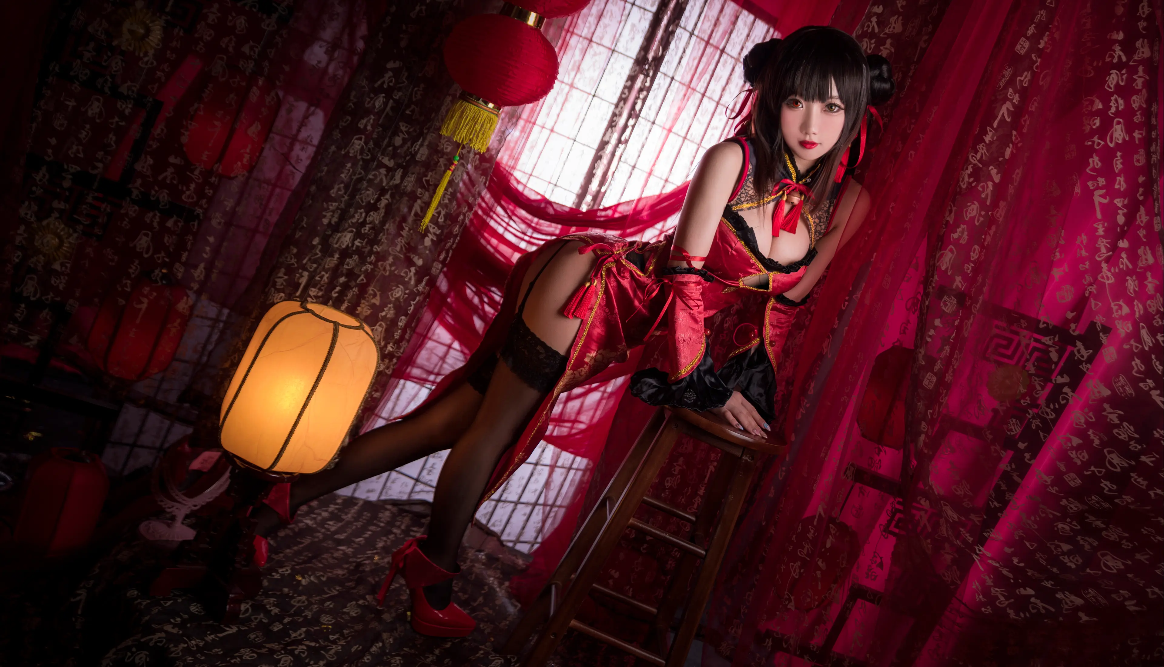 鬼畜瑶在不在 时崎狂三新年旗袍 [22P]