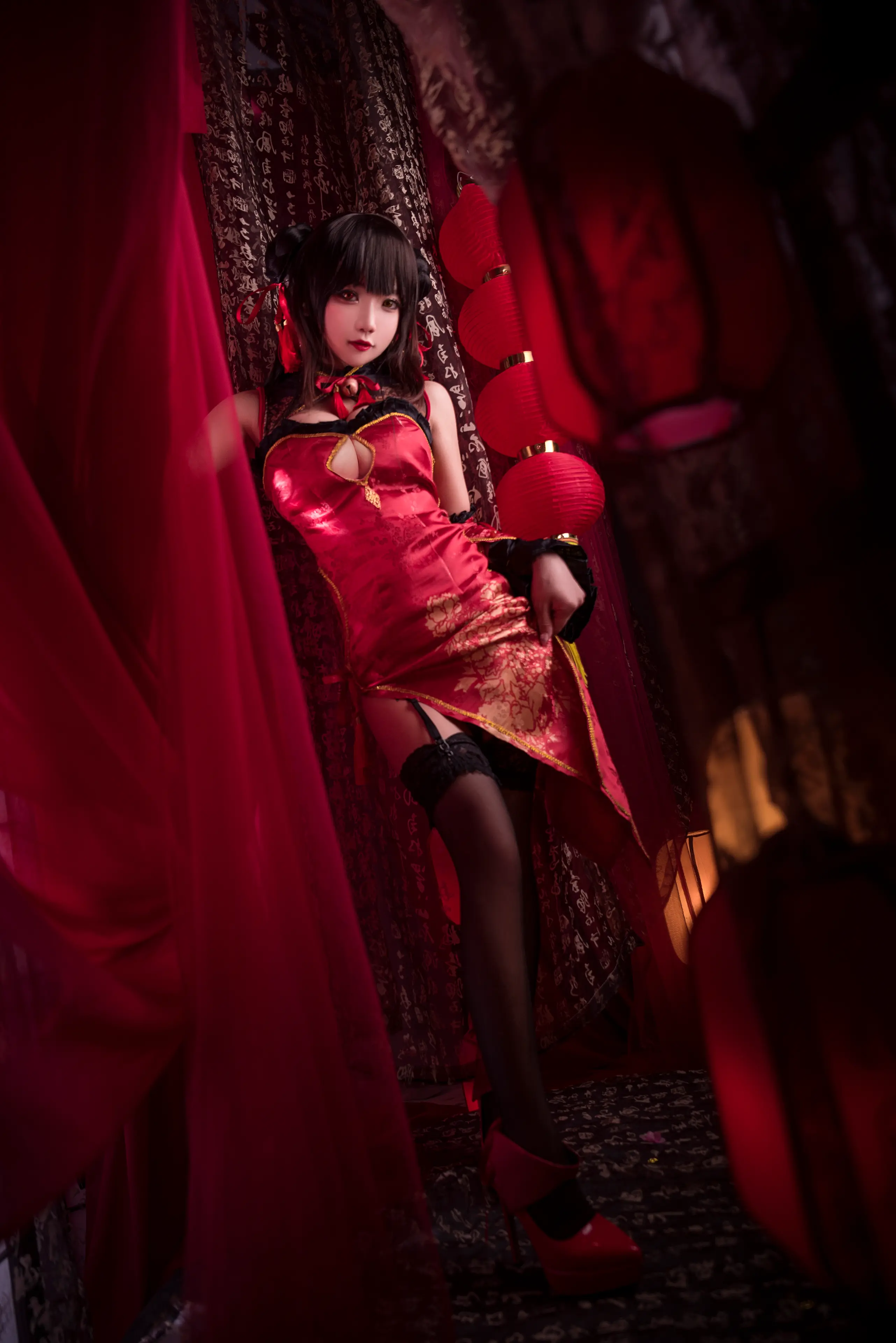 鬼畜瑶在不在 时崎狂三新年旗袍 [22P]