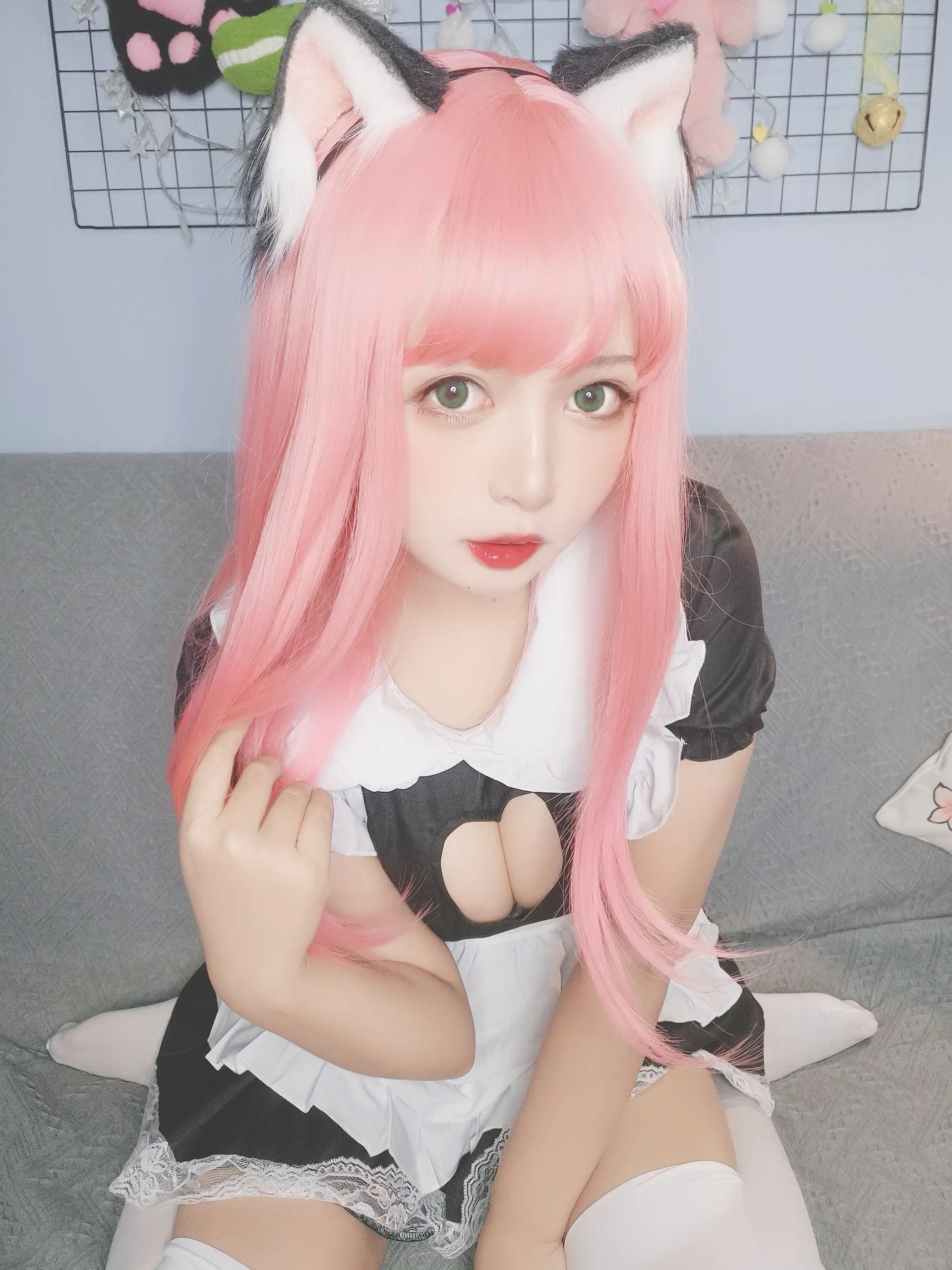 黑猫猫 猫女仆自拍 [13P]