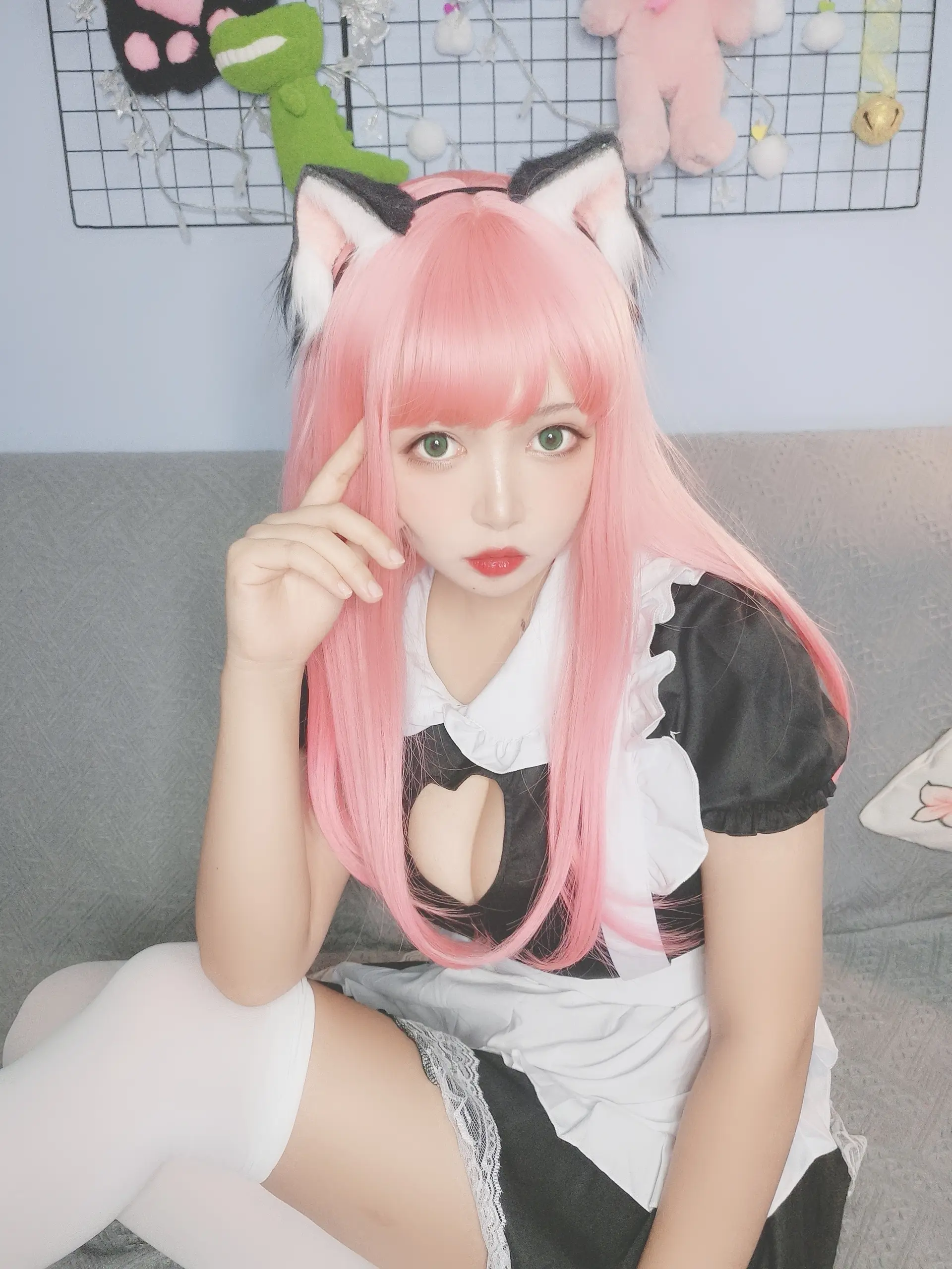 黑猫猫 猫女仆自拍 [13P]