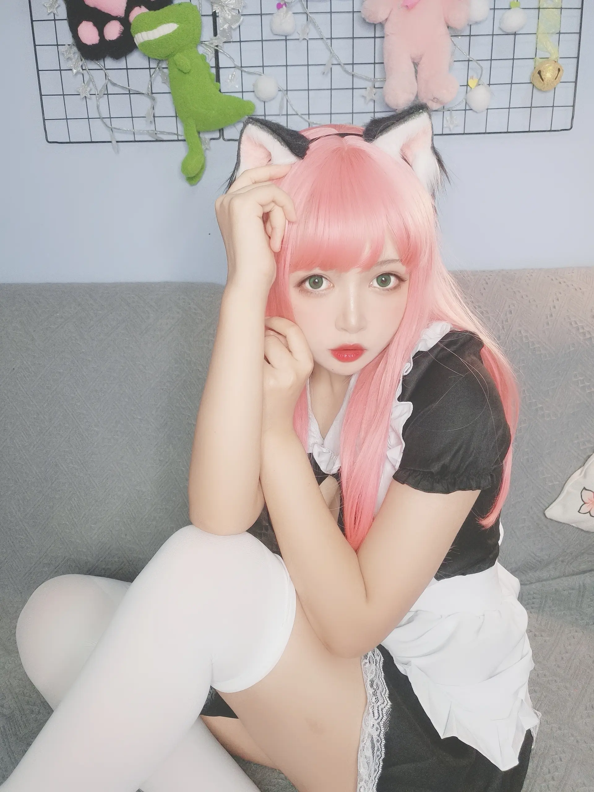 黑猫猫 猫女仆自拍 [13P]