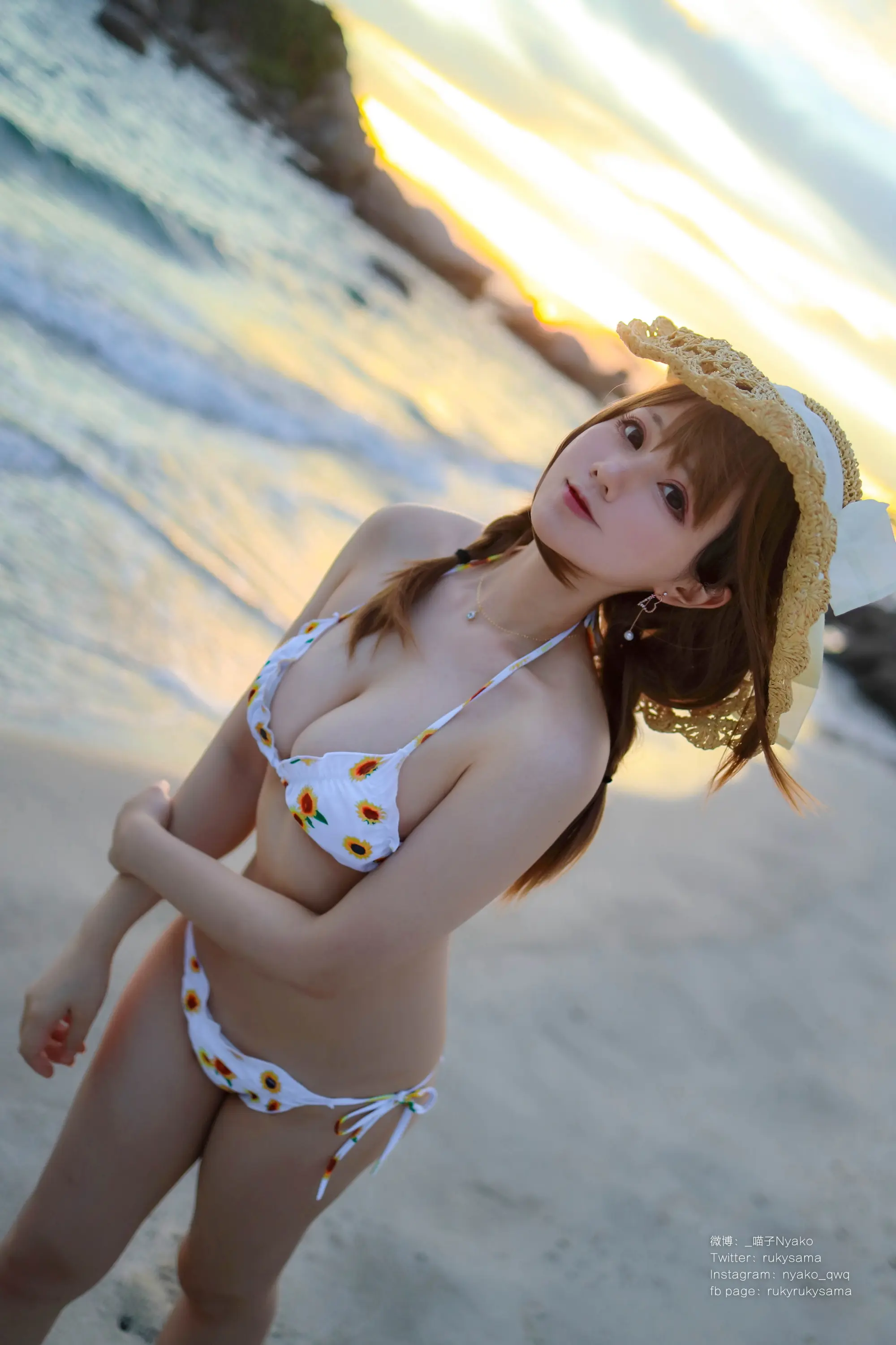 Nyako喵子 向日葵比基尼 [66P]