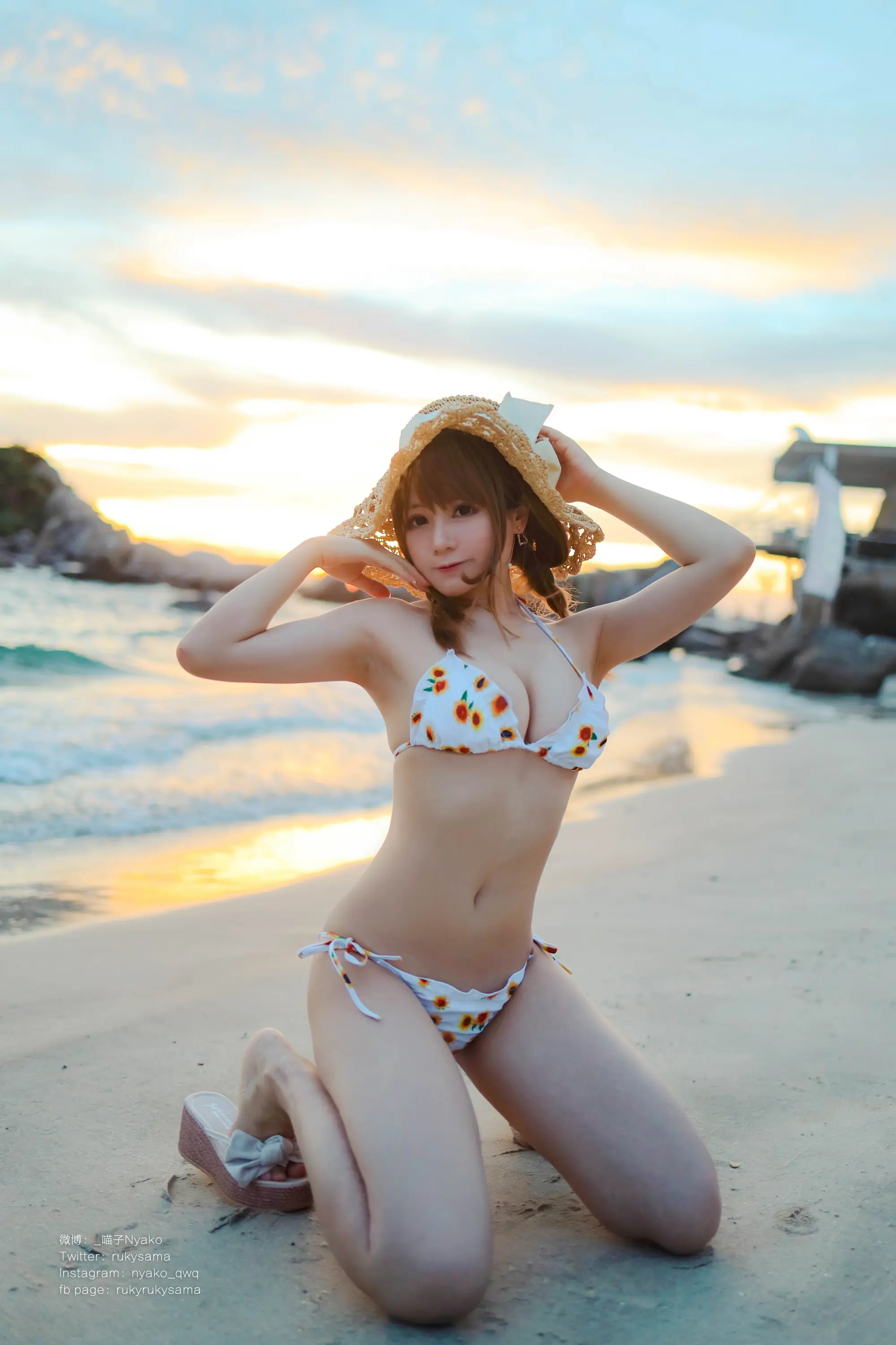 Nyako喵子 向日葵比基尼 [66P]