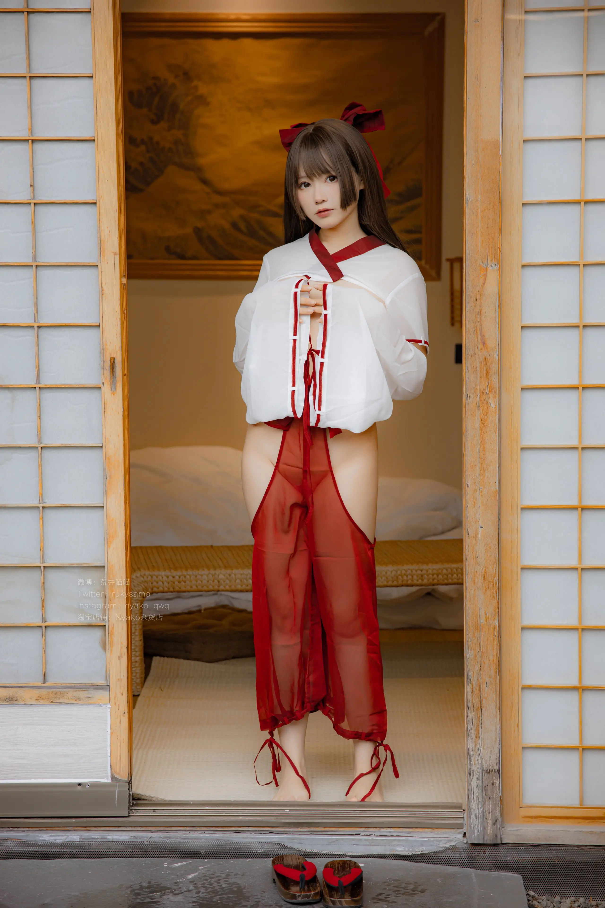 Nyako喵子 和风烂漫 巫女 [141P]