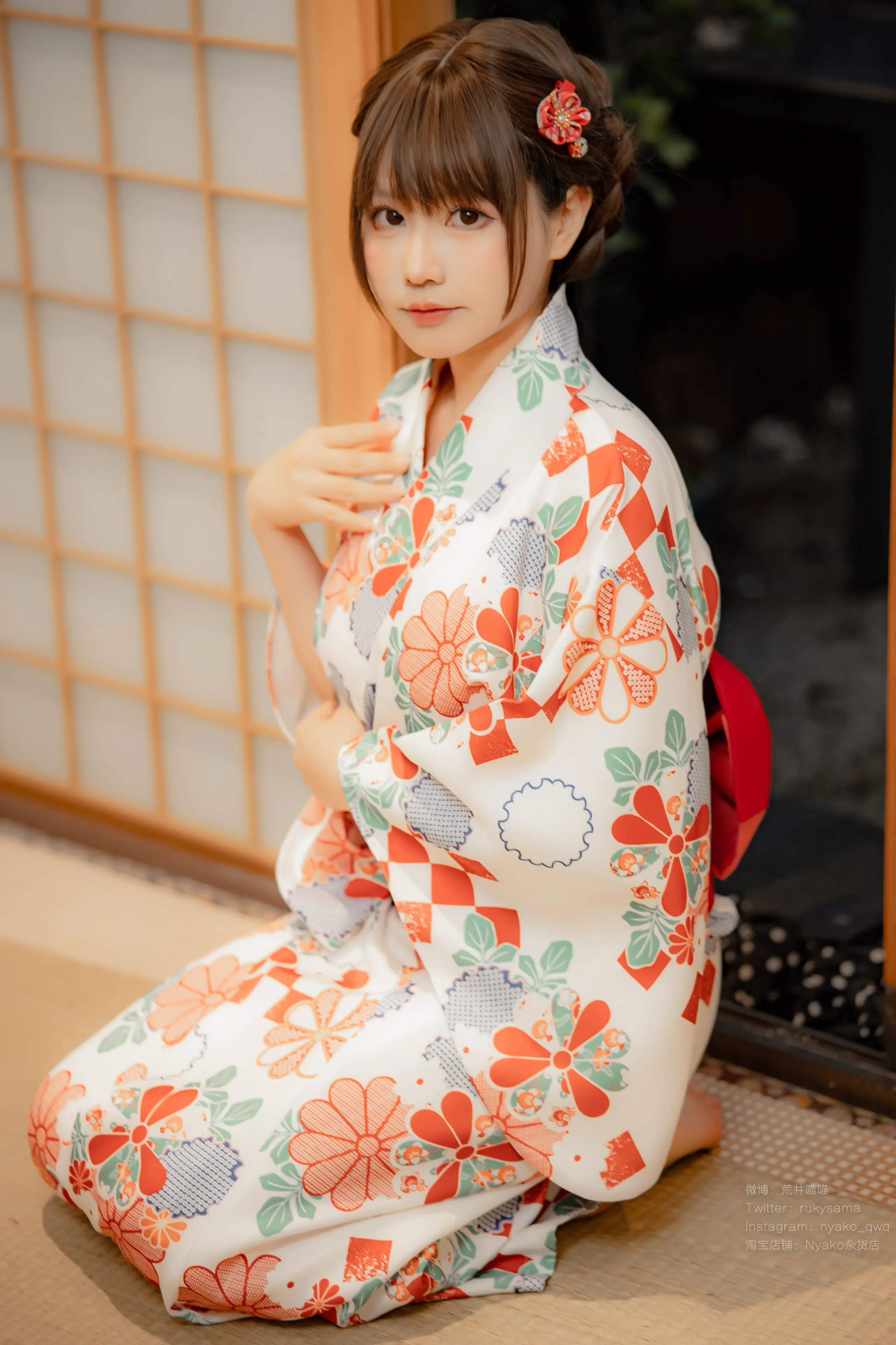 Nyako喵子 和风烂漫 浴衣 [152P]