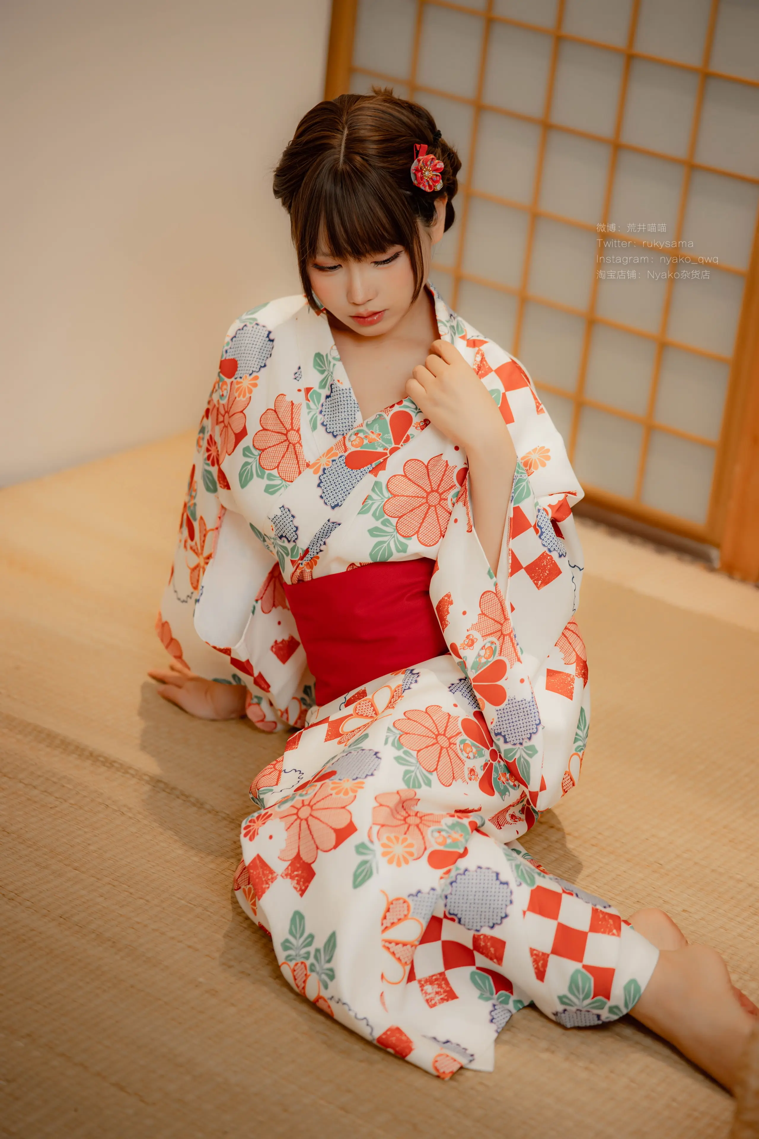 Nyako喵子 和风烂漫 浴衣 [152P]