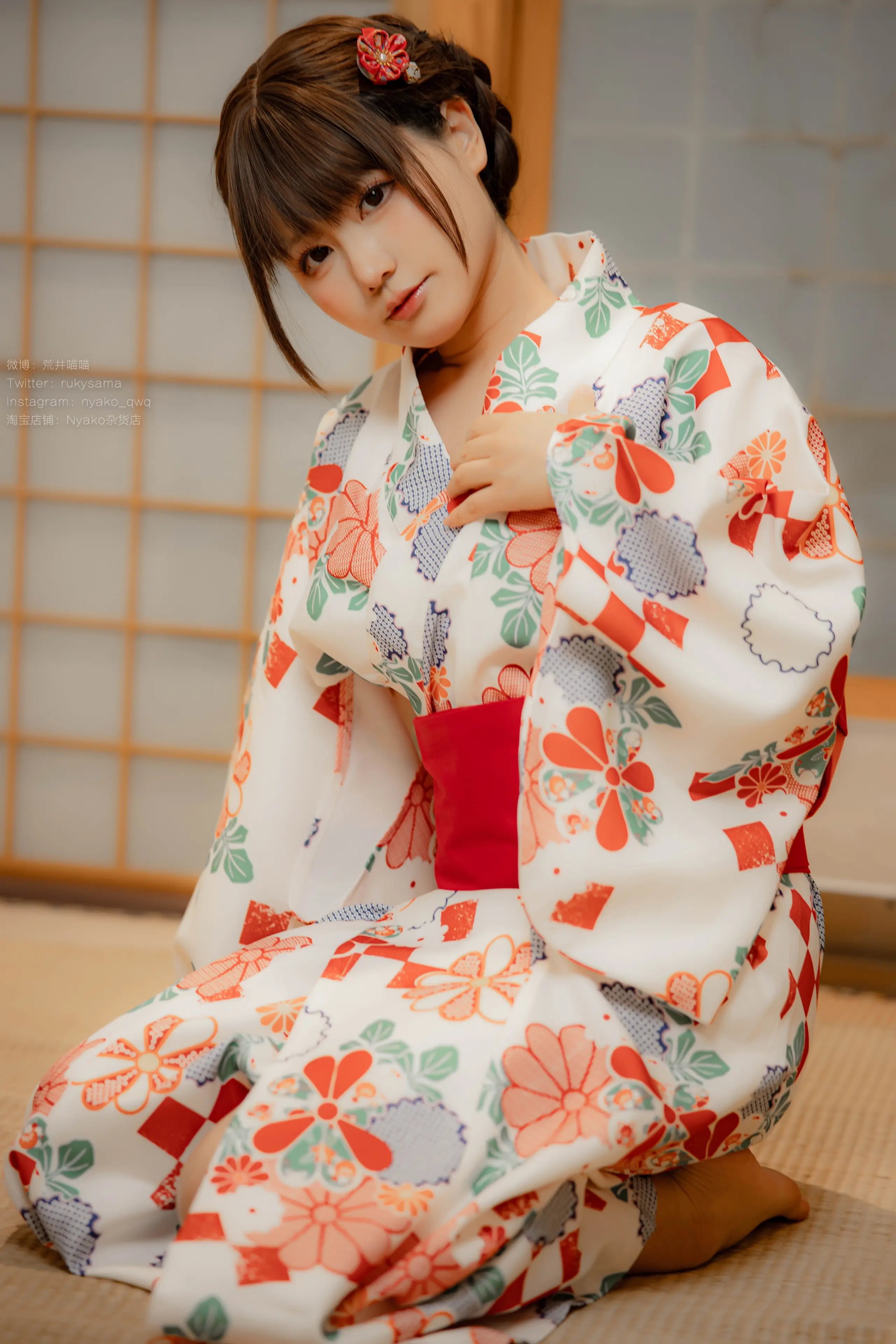 Nyako喵子 和风烂漫 浴衣 [152P]