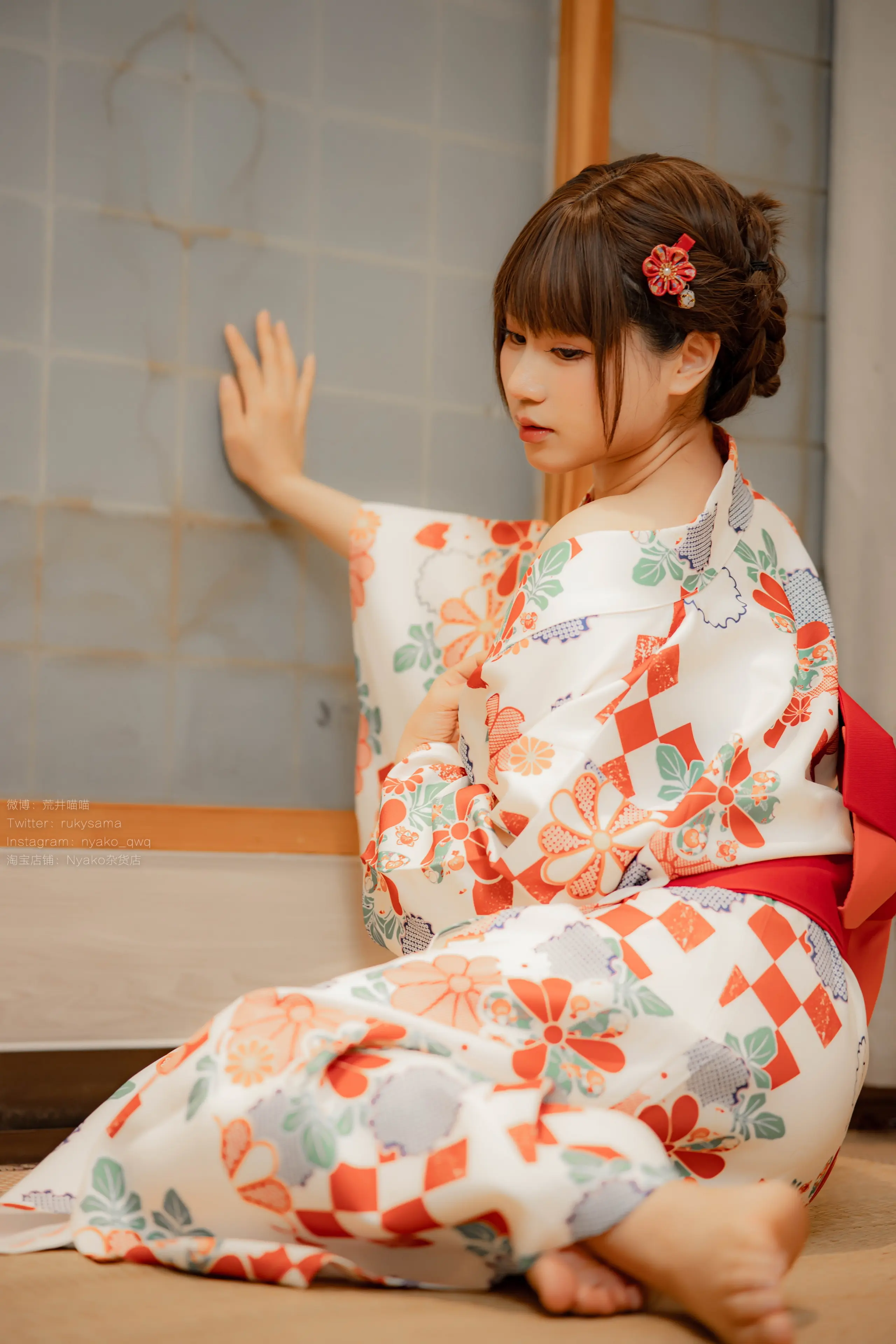 Nyako喵子 和风烂漫 浴衣 [152P]