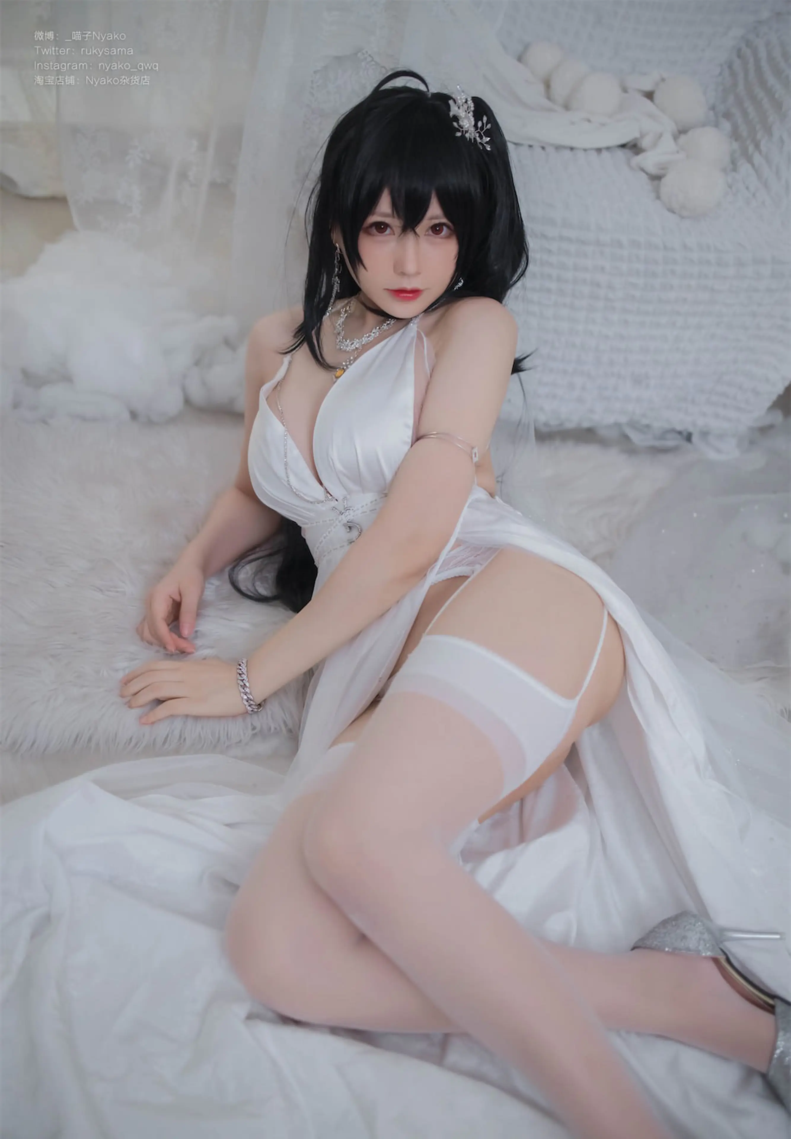 Nyako喵子 大凤纯白婚纱 [65P]