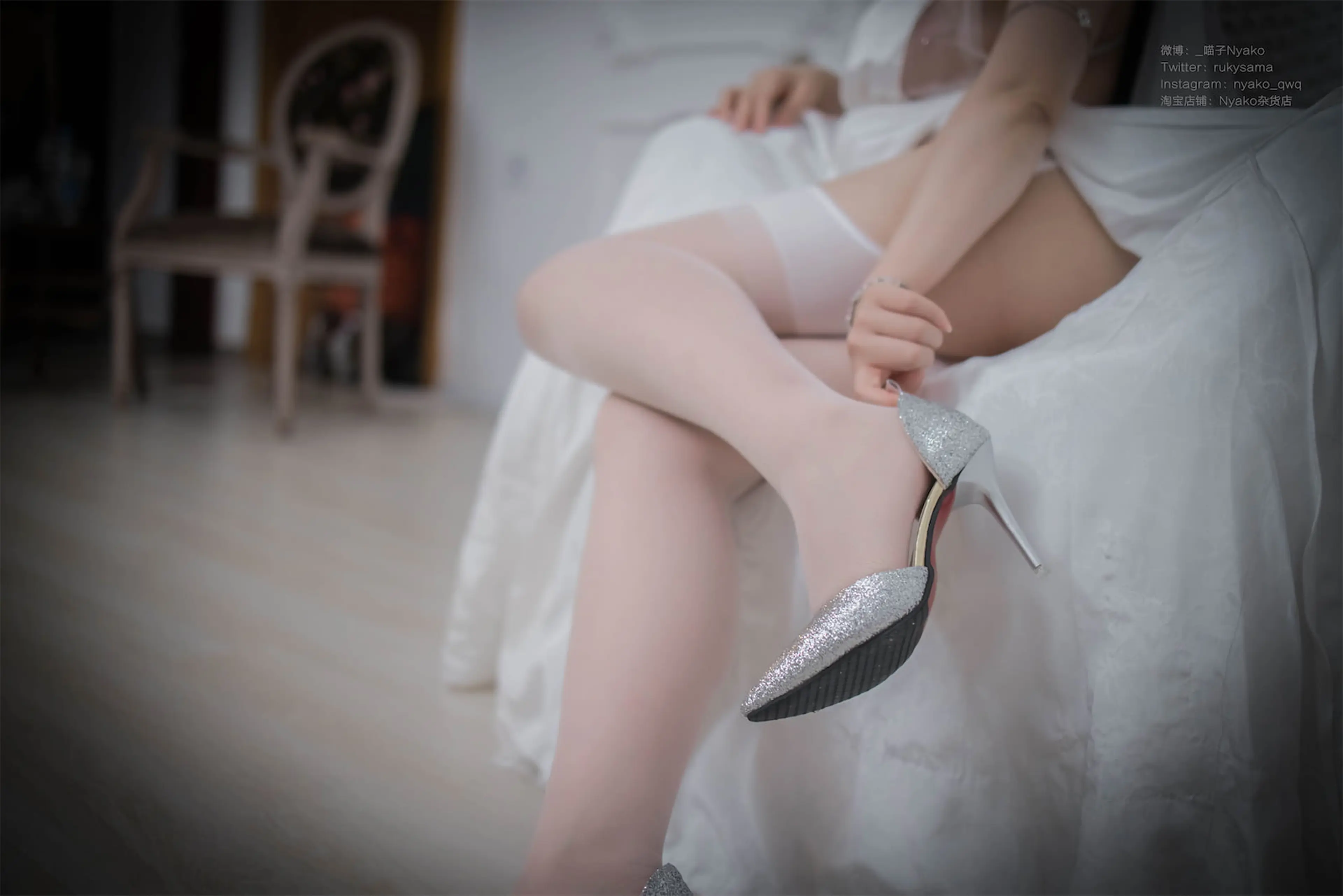 Nyako喵子 大凤纯白婚纱 [65P]