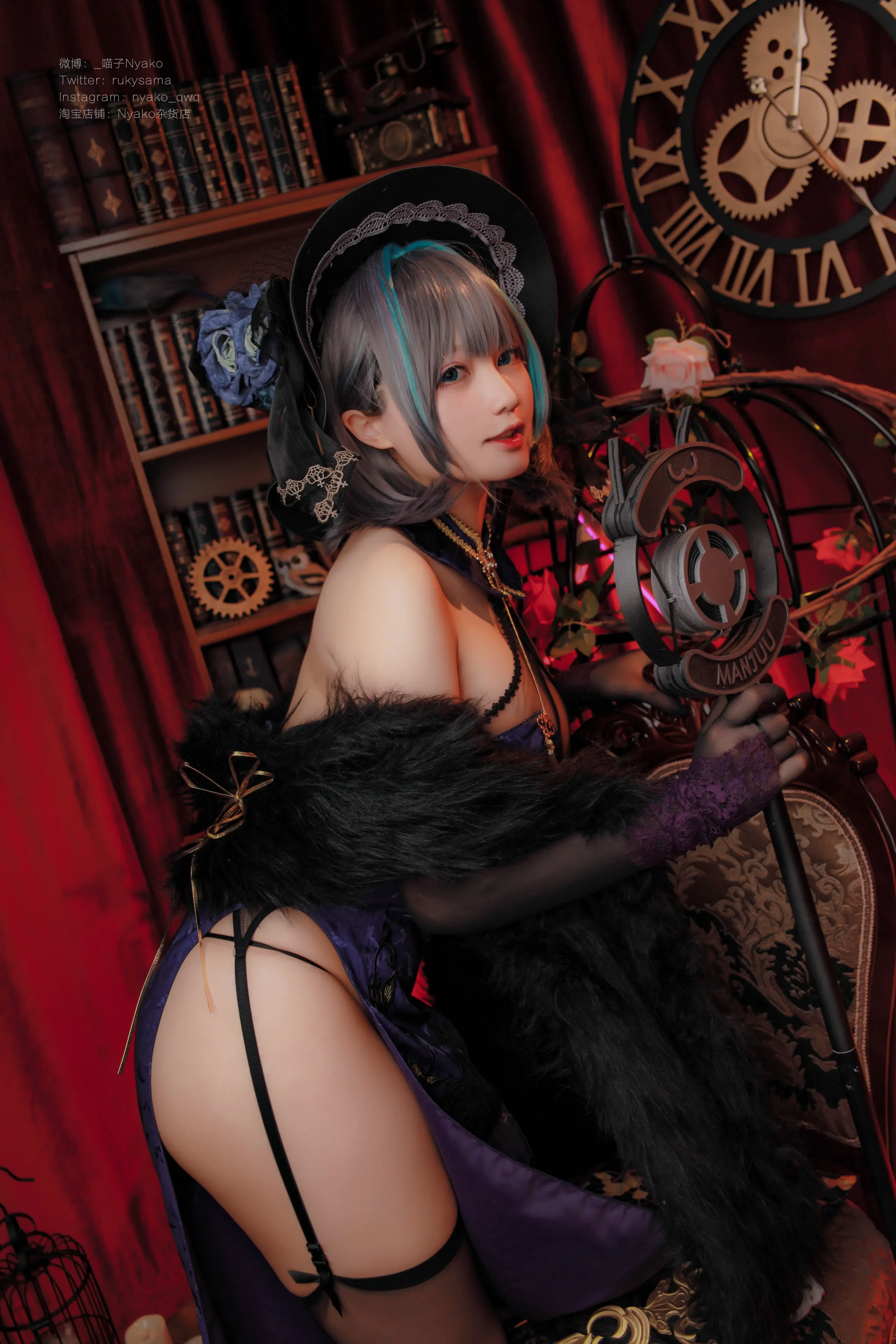 Nyako喵子 柴郡旗袍 [48P]