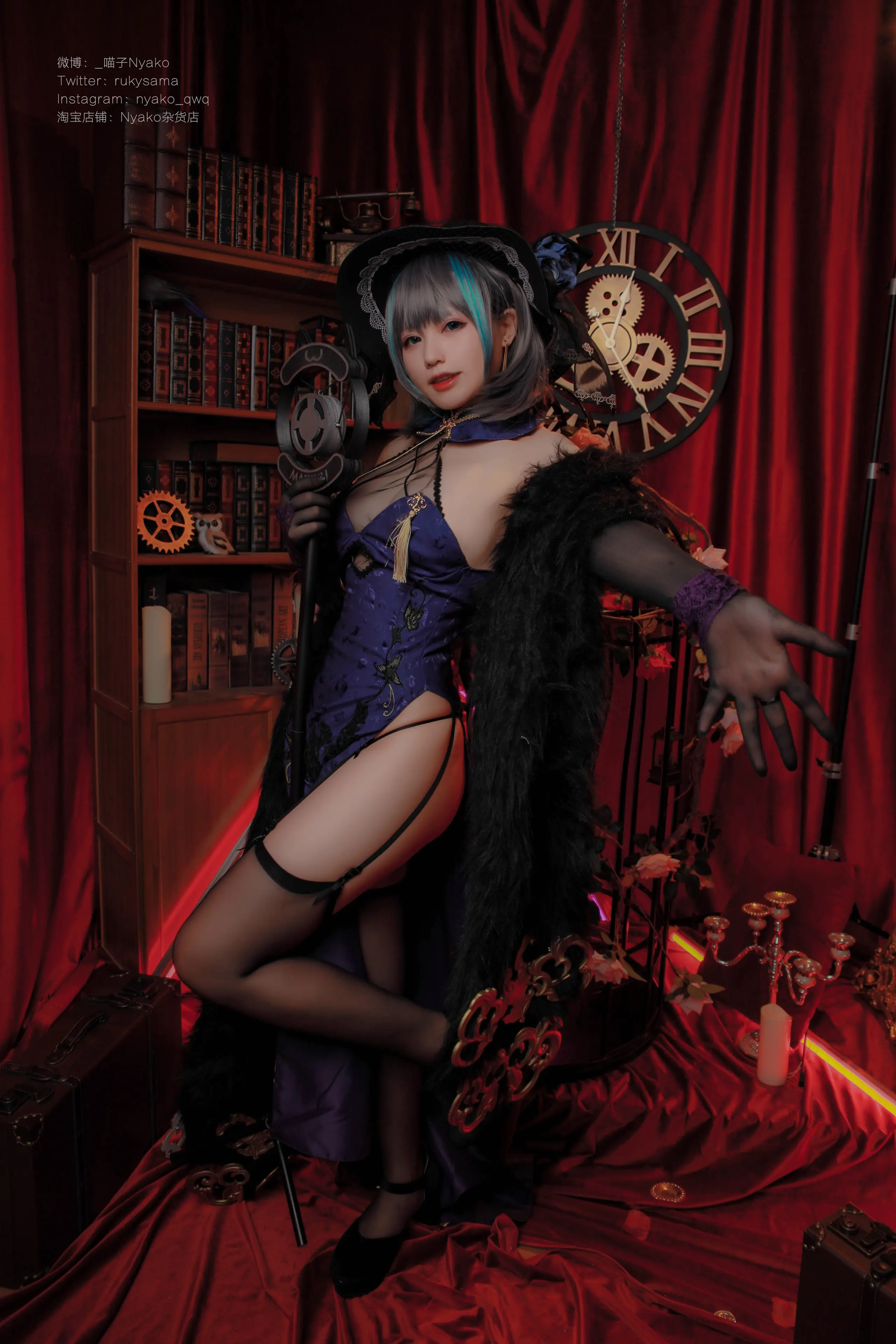 Nyako喵子 柴郡旗袍 [48P]