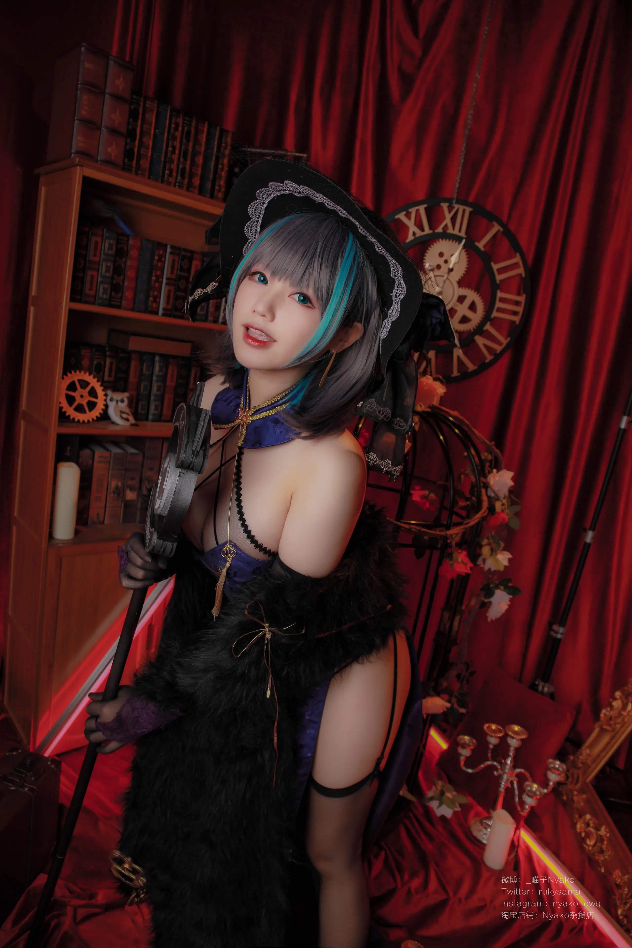 Nyako喵子 柴郡旗袍 [48P]