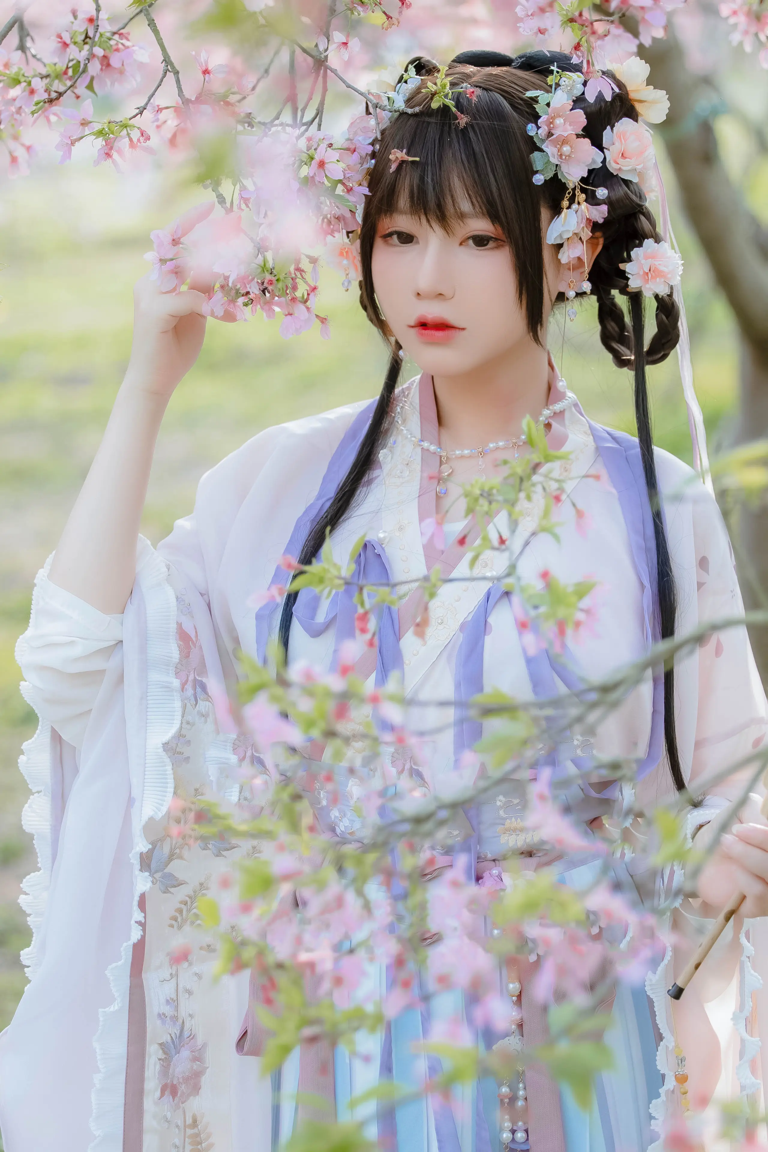 Nyako喵子 樱花汉服 花神祈愿 [52P]