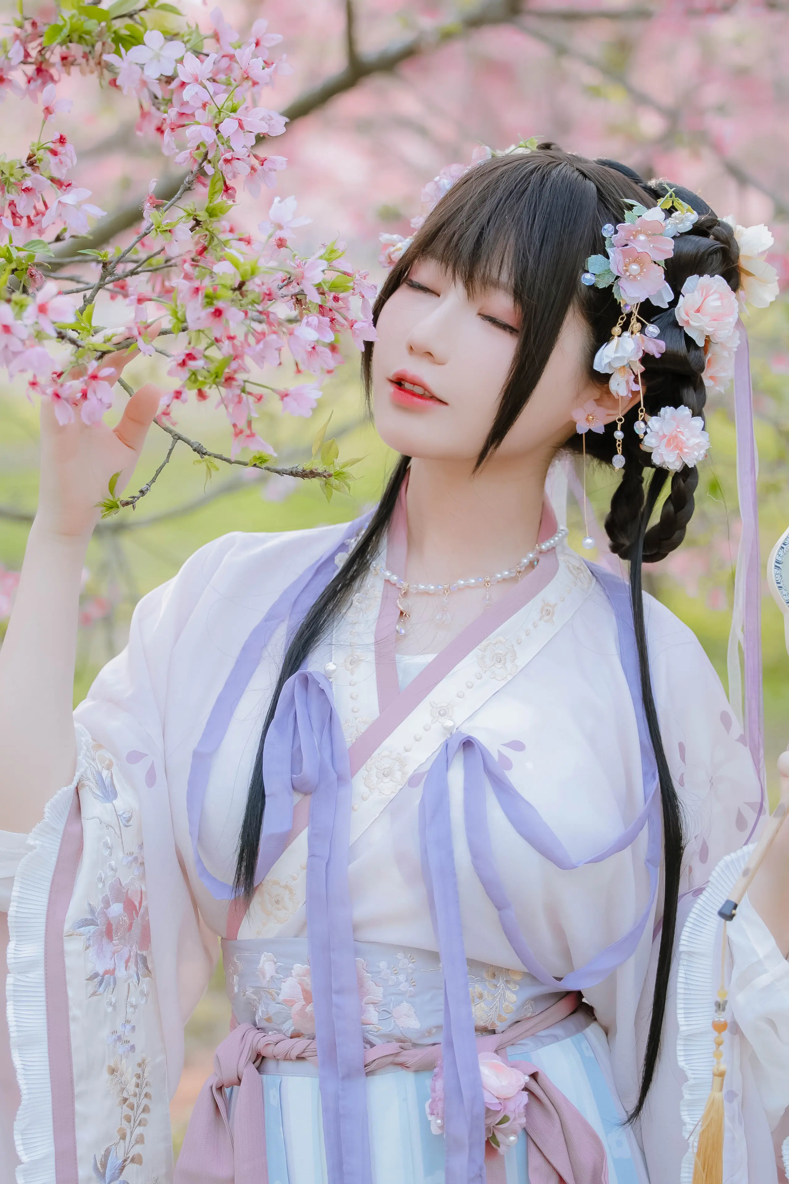 Nyako喵子 樱花汉服 花神祈愿 [52P]