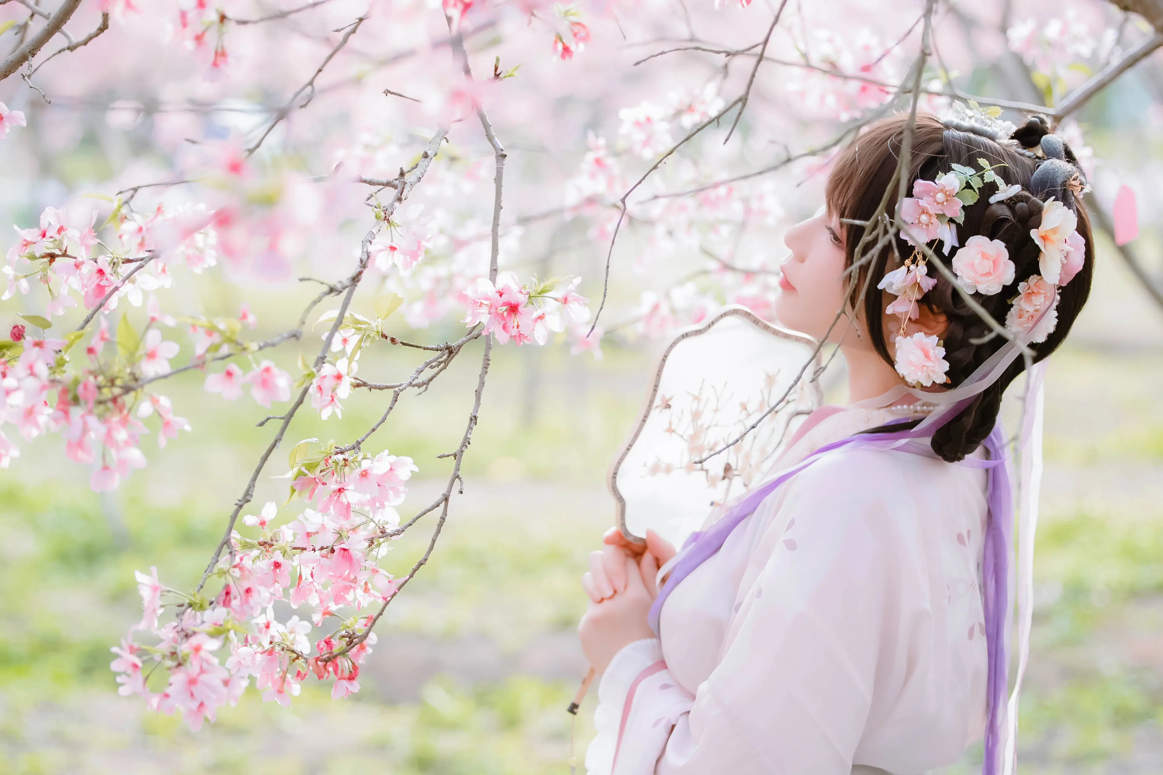 Nyako喵子 樱花汉服 花神祈愿 [52P]