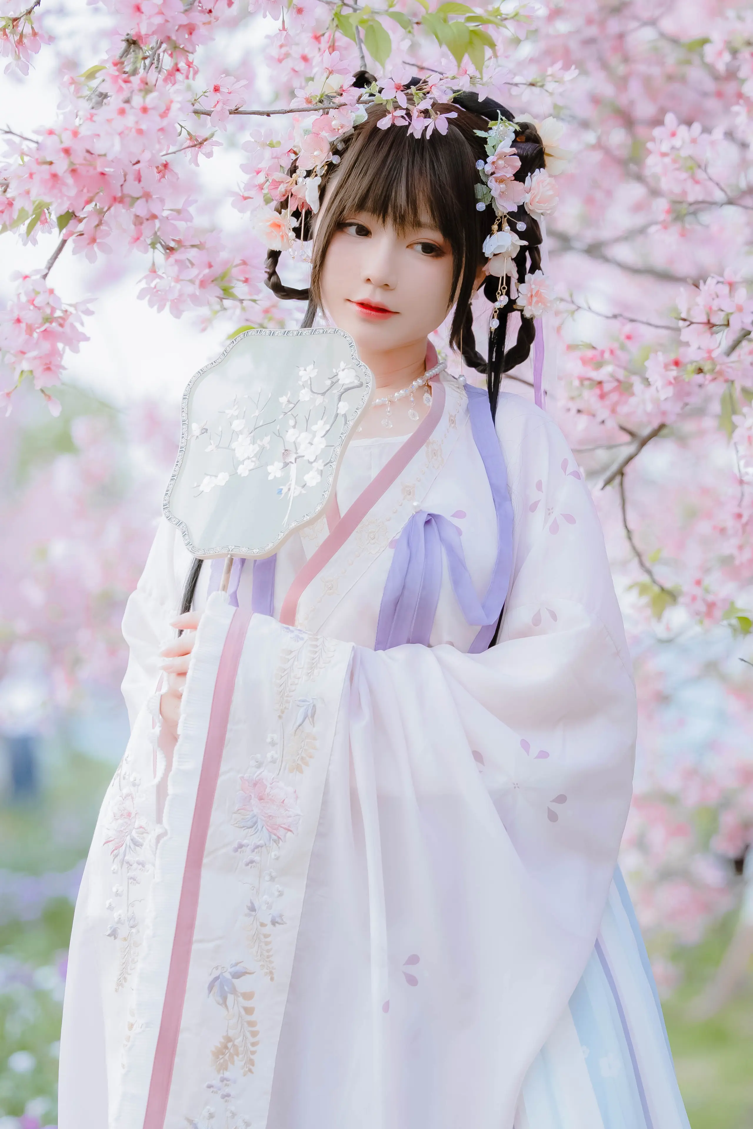 Nyako喵子 樱花汉服 花神祈愿 [52P]