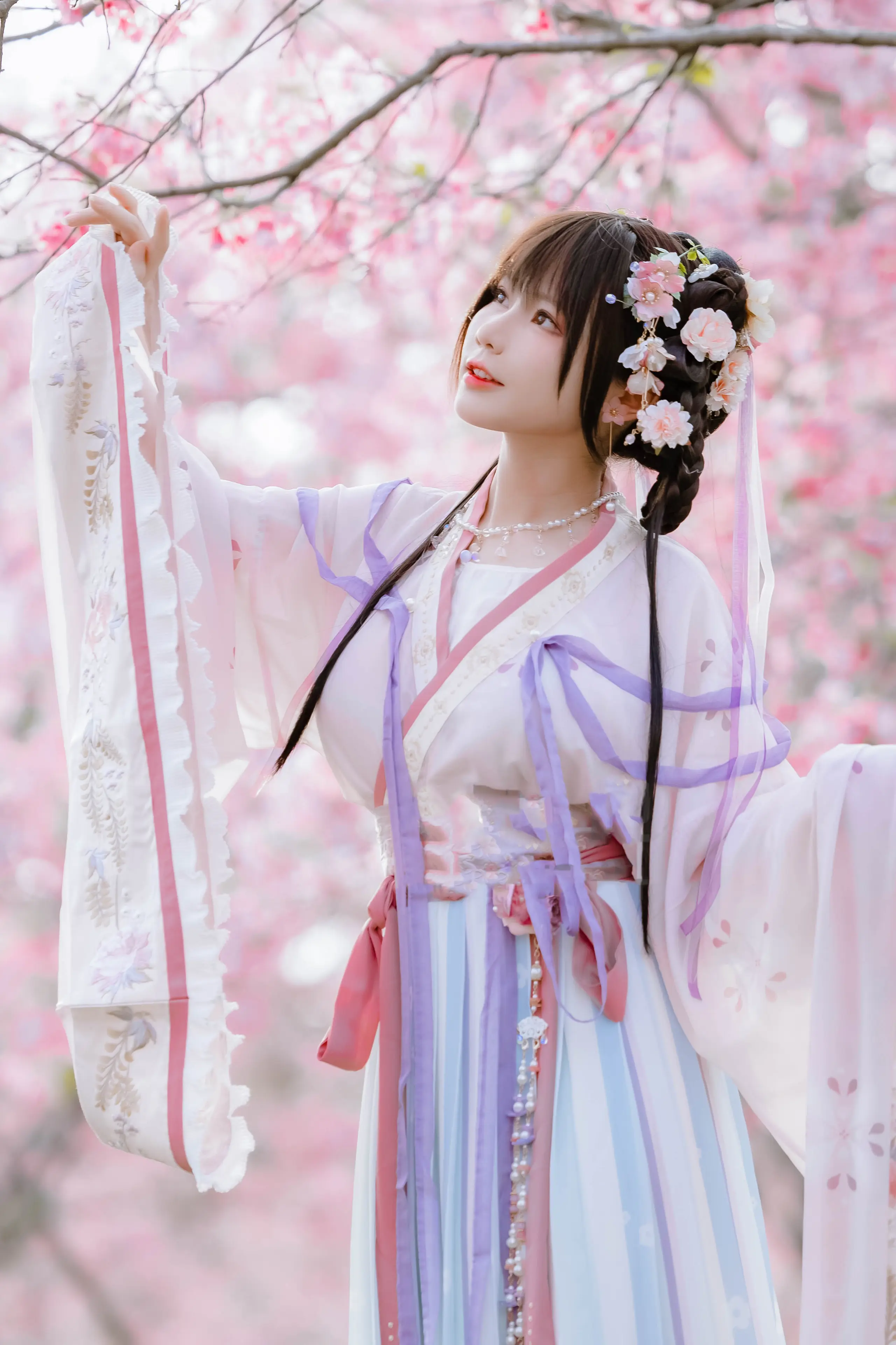 Nyako喵子 樱花汉服 花神祈愿 [52P]