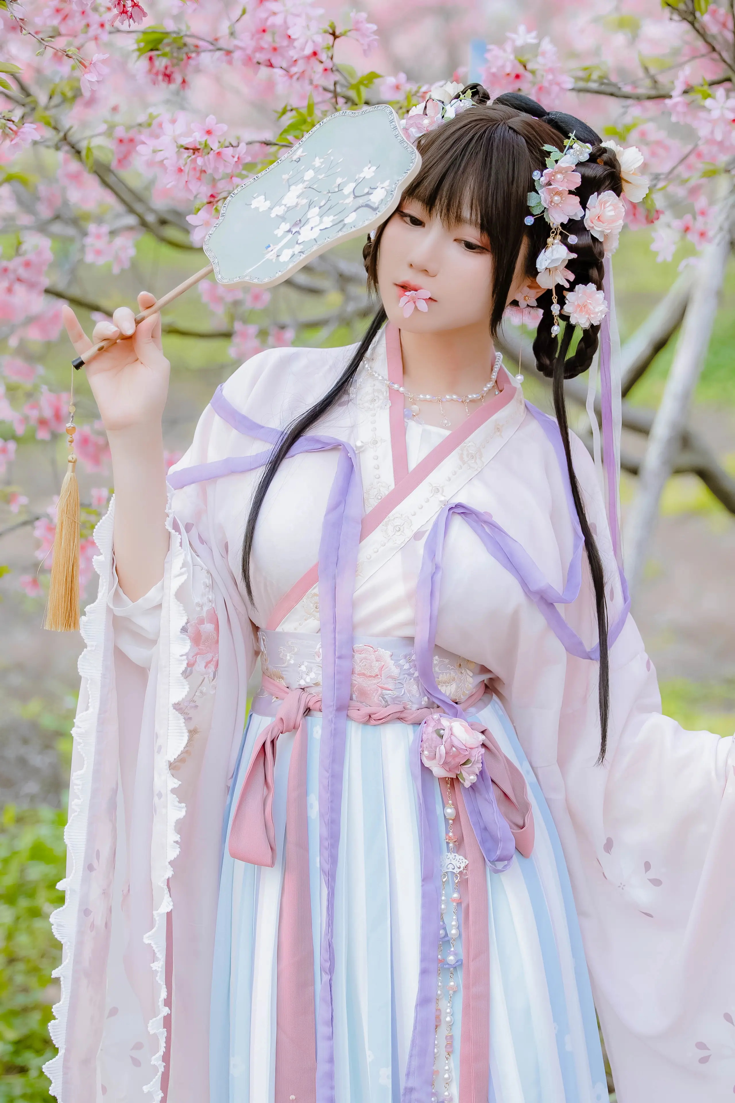 Nyako喵子 樱花汉服 花神祈愿 [52P]