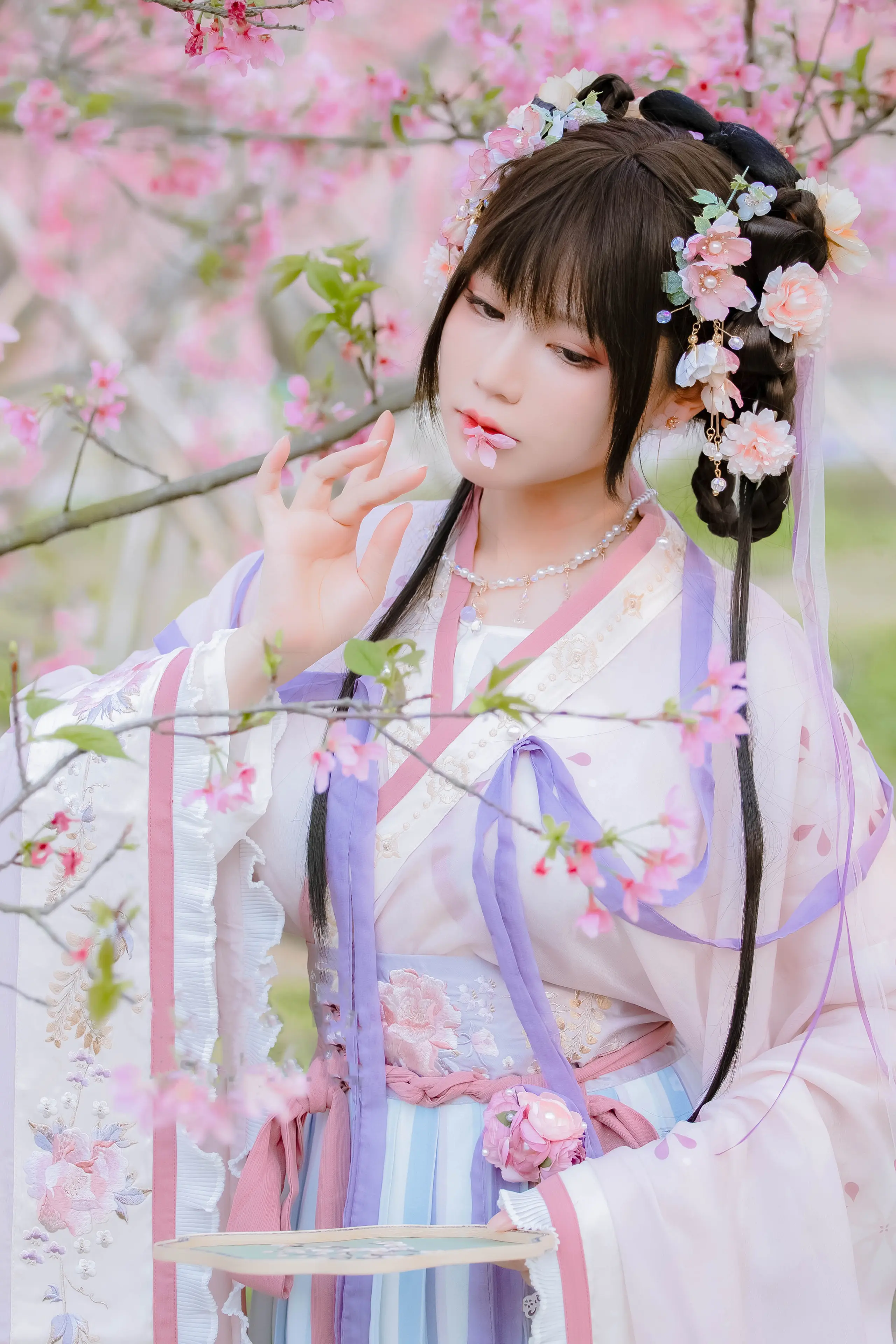 Nyako喵子 樱花汉服 花神祈愿 [52P]