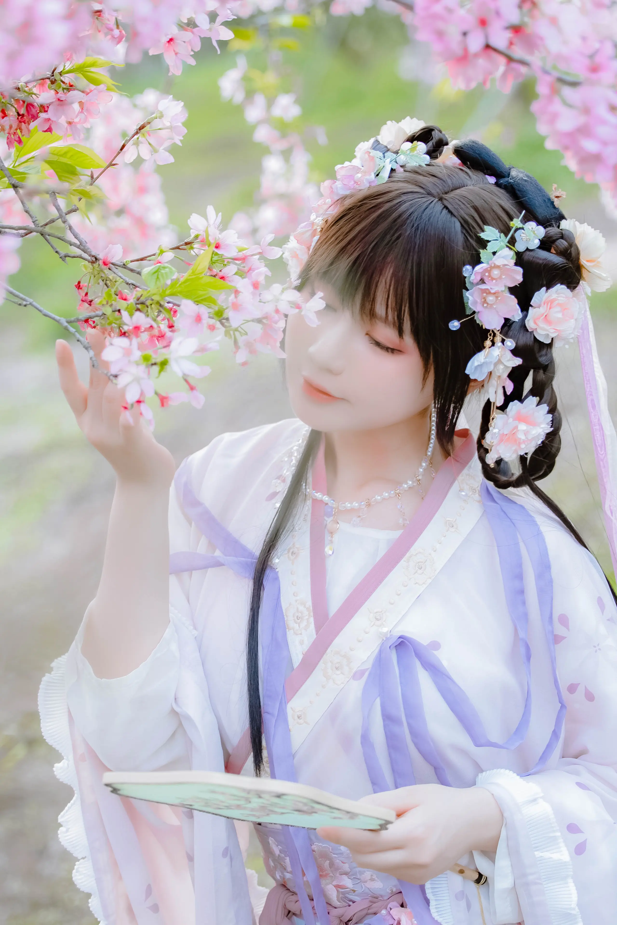 Nyako喵子 樱花汉服 花神祈愿 [52P]