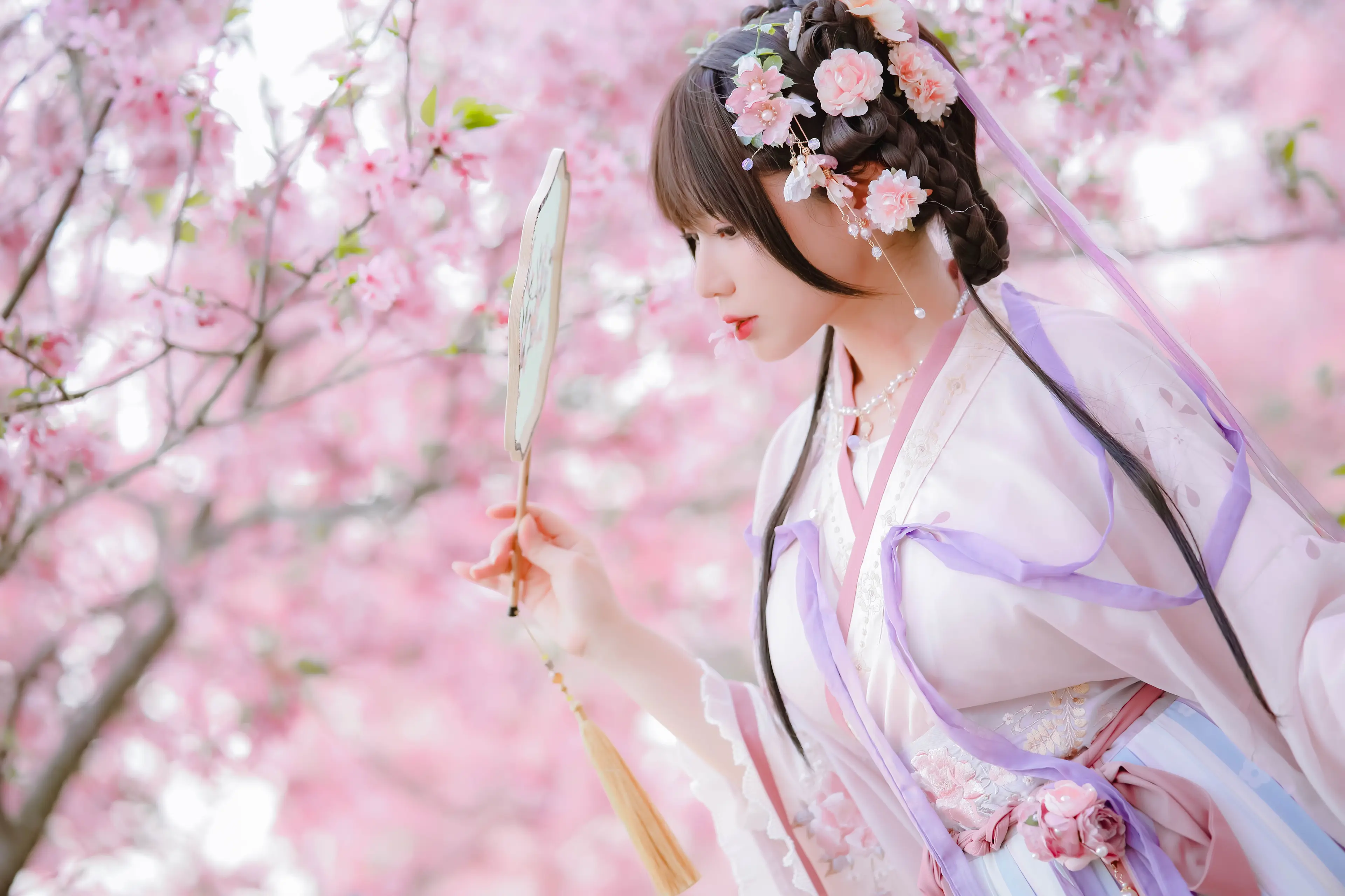 Nyako喵子 樱花汉服 花神祈愿 [52P]