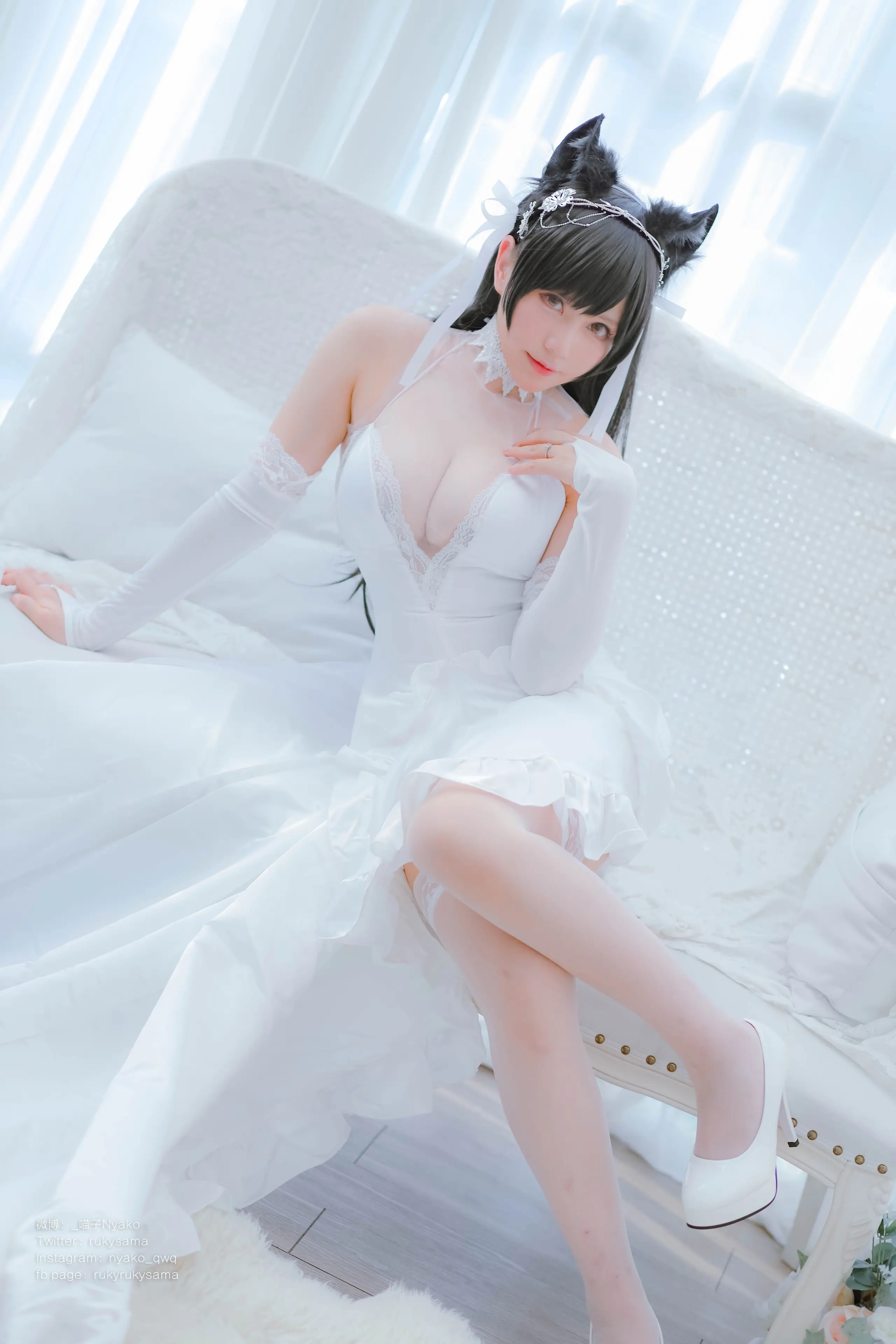 Nyako喵子 爱宕婚纱 [62P]