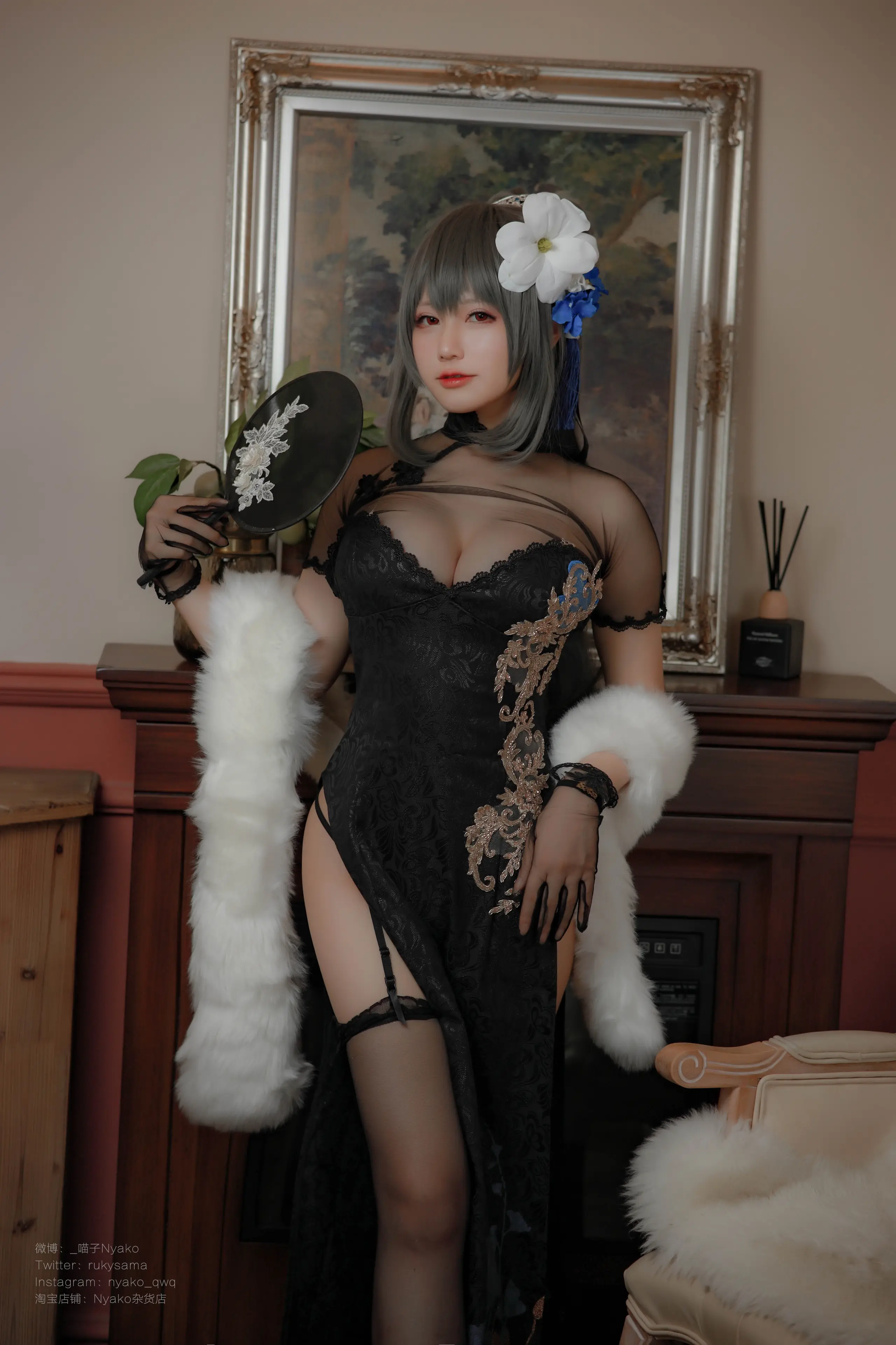 Nyako喵子 路易九世旗袍 [48P]