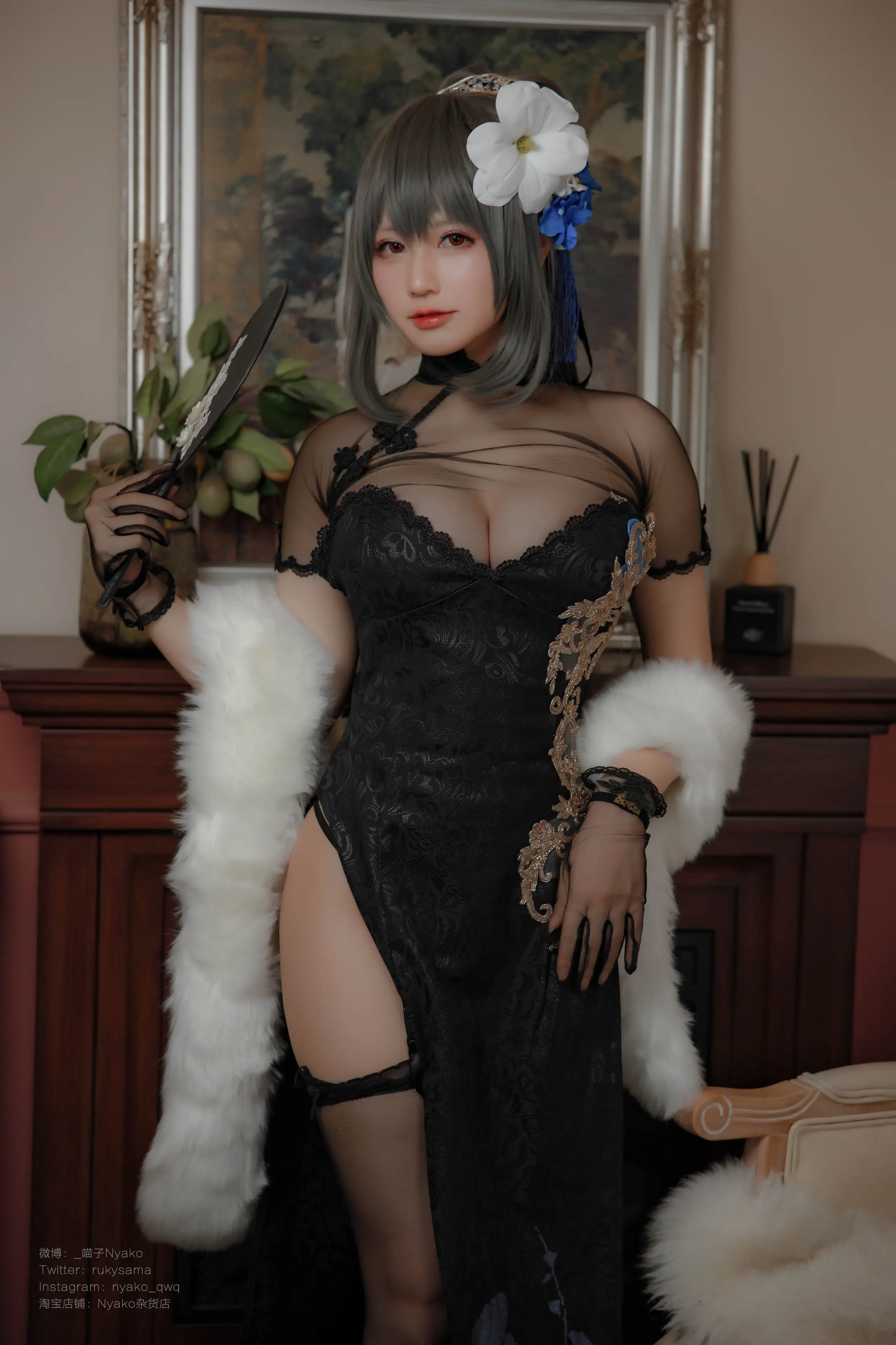 Nyako喵子 路易九世旗袍 [48P]