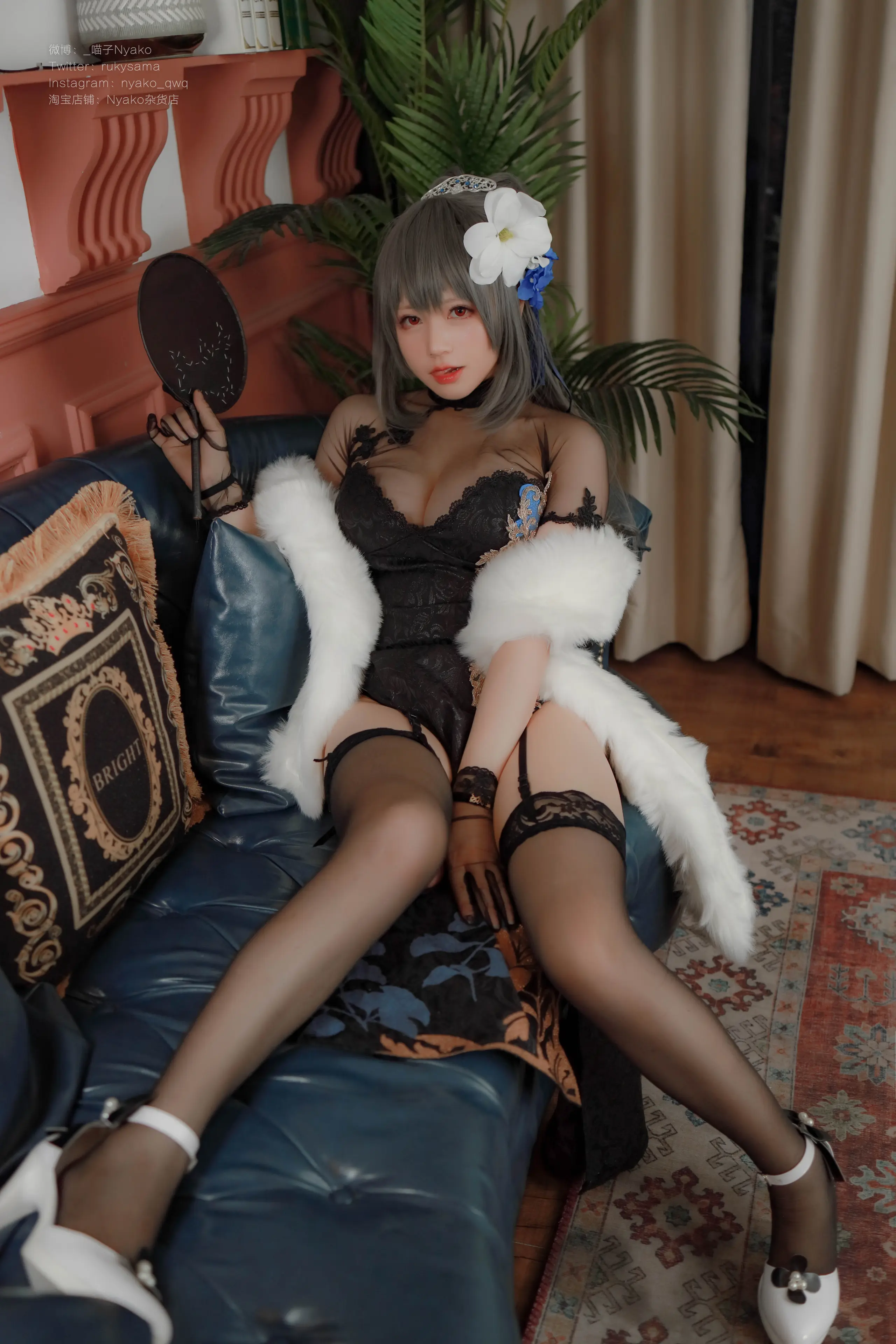 Nyako喵子 路易九世旗袍 [48P]