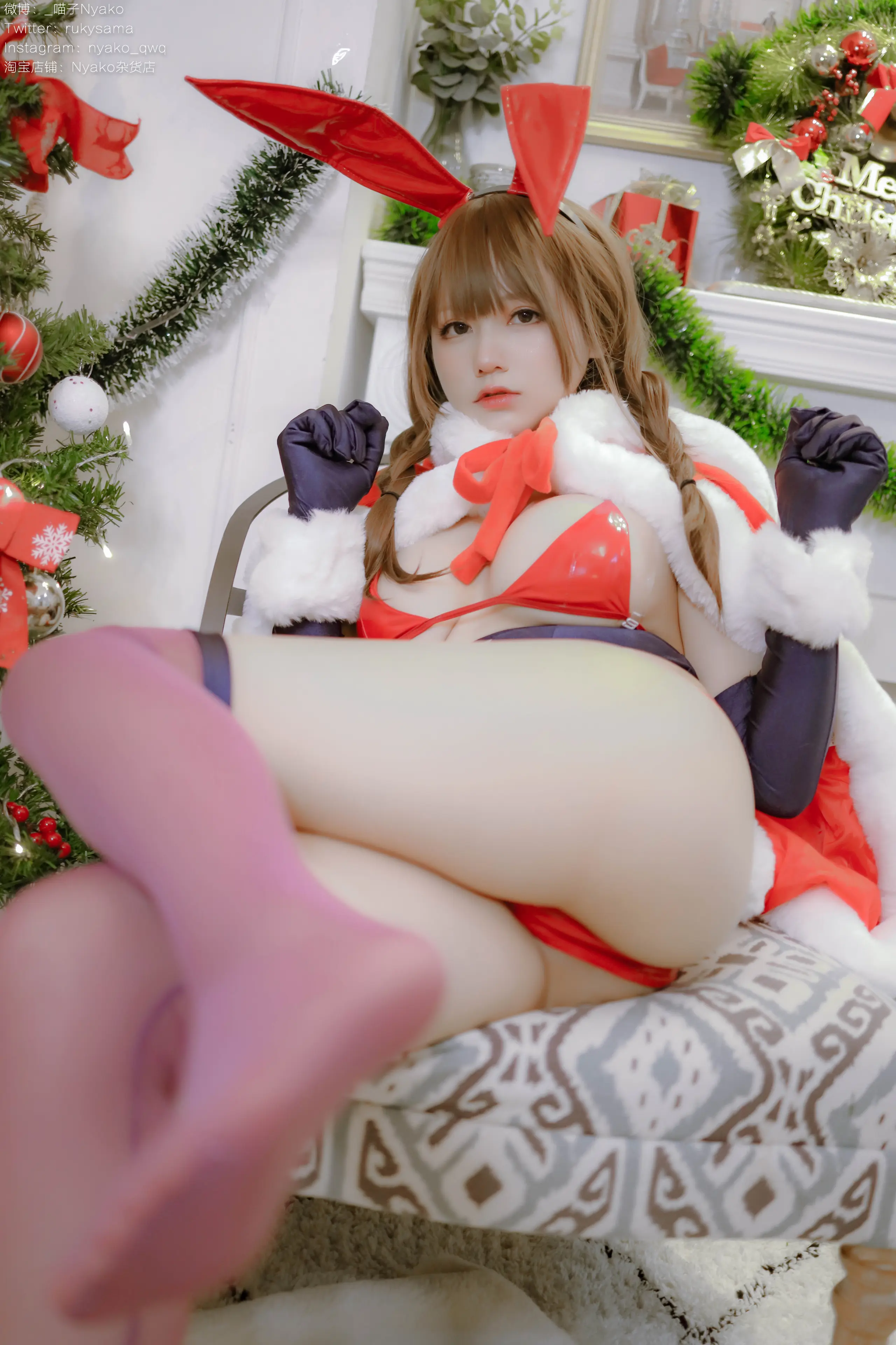Nyako喵子 Christmas Bunny [155P]