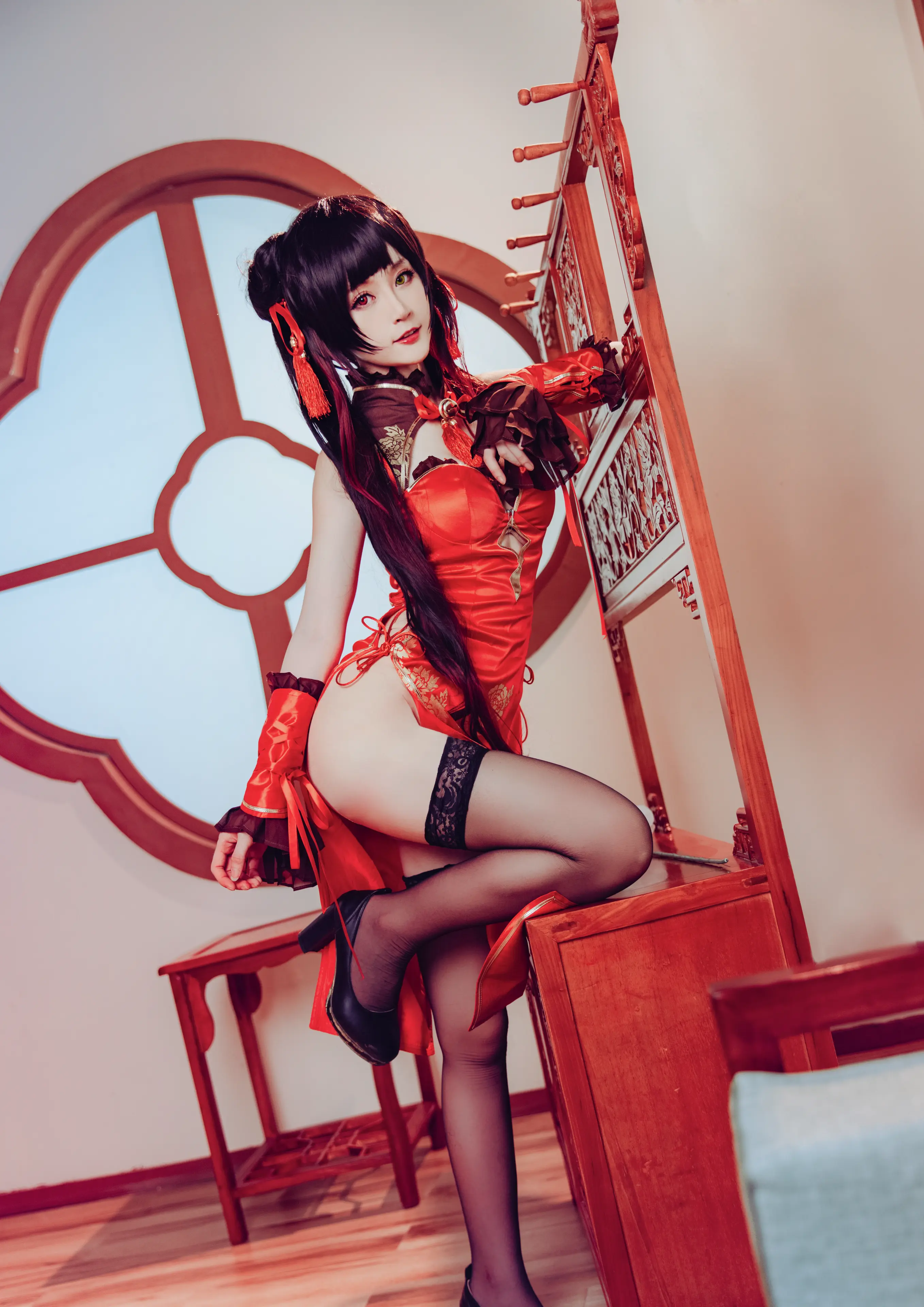 yui金鱼 时崎狂三-旗袍 [8P]