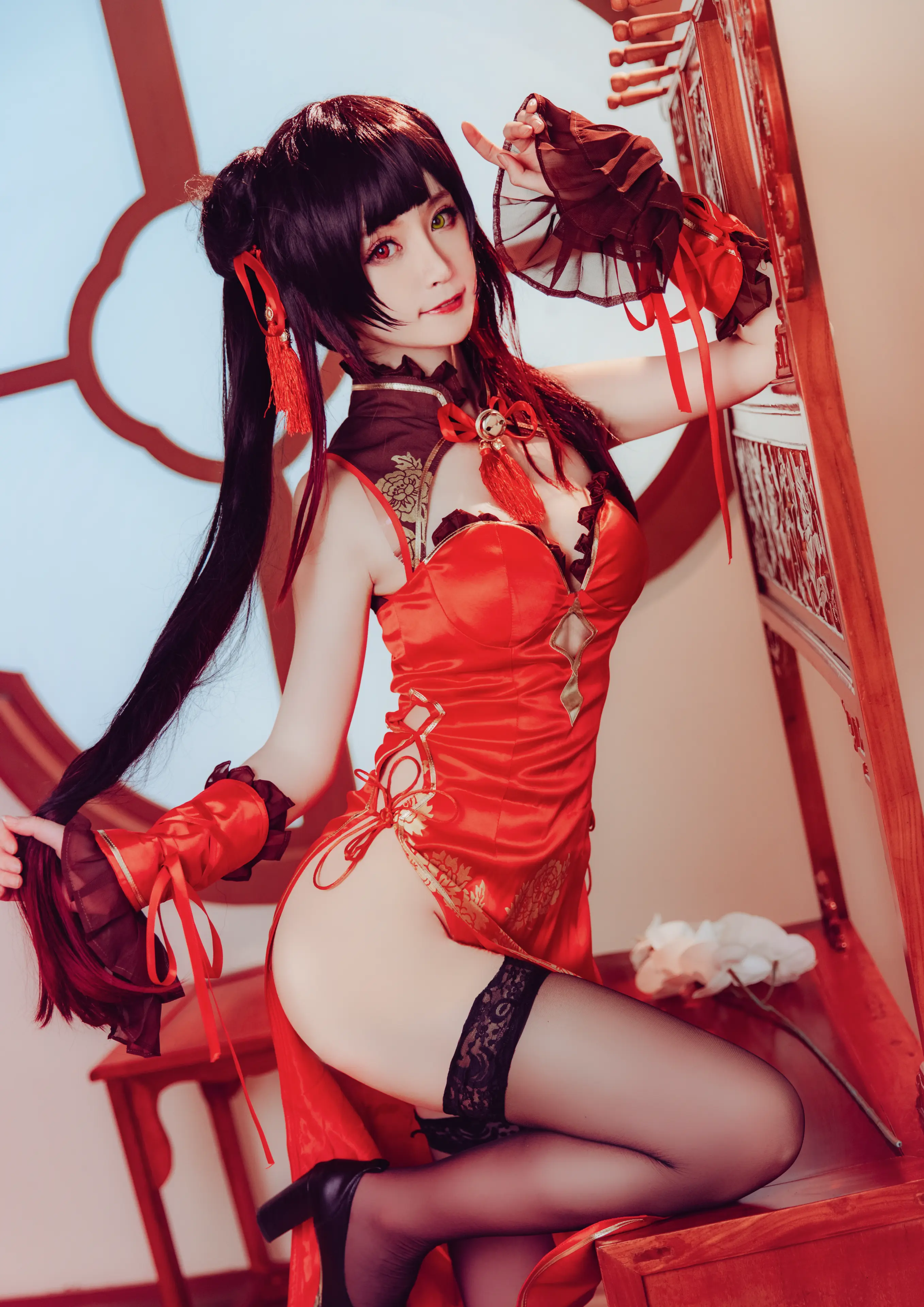 yui金鱼 时崎狂三-旗袍 [8P]