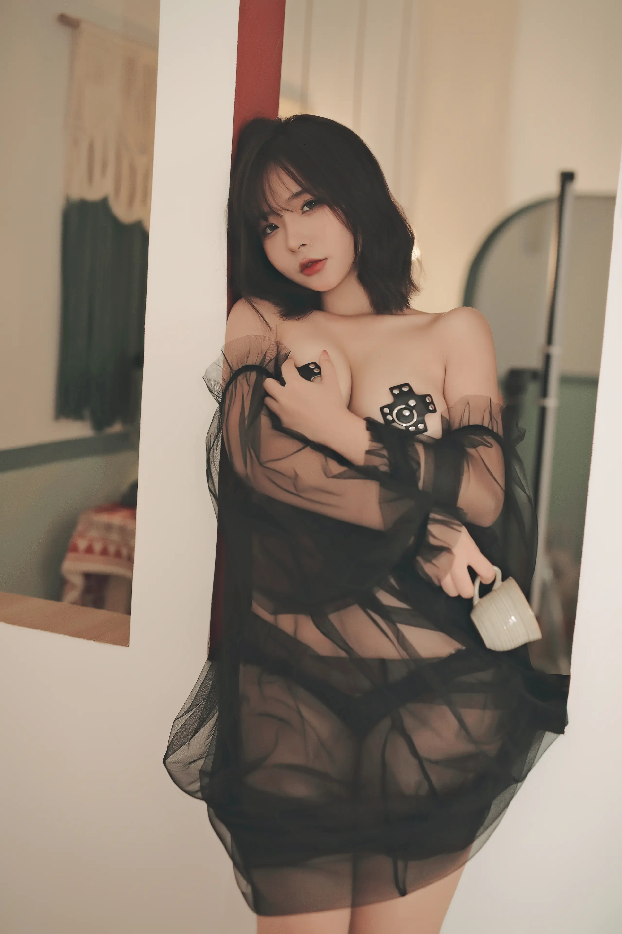 yuuhui玉汇 爱欲之神 黑纱朦胧+绳缚 [104P]