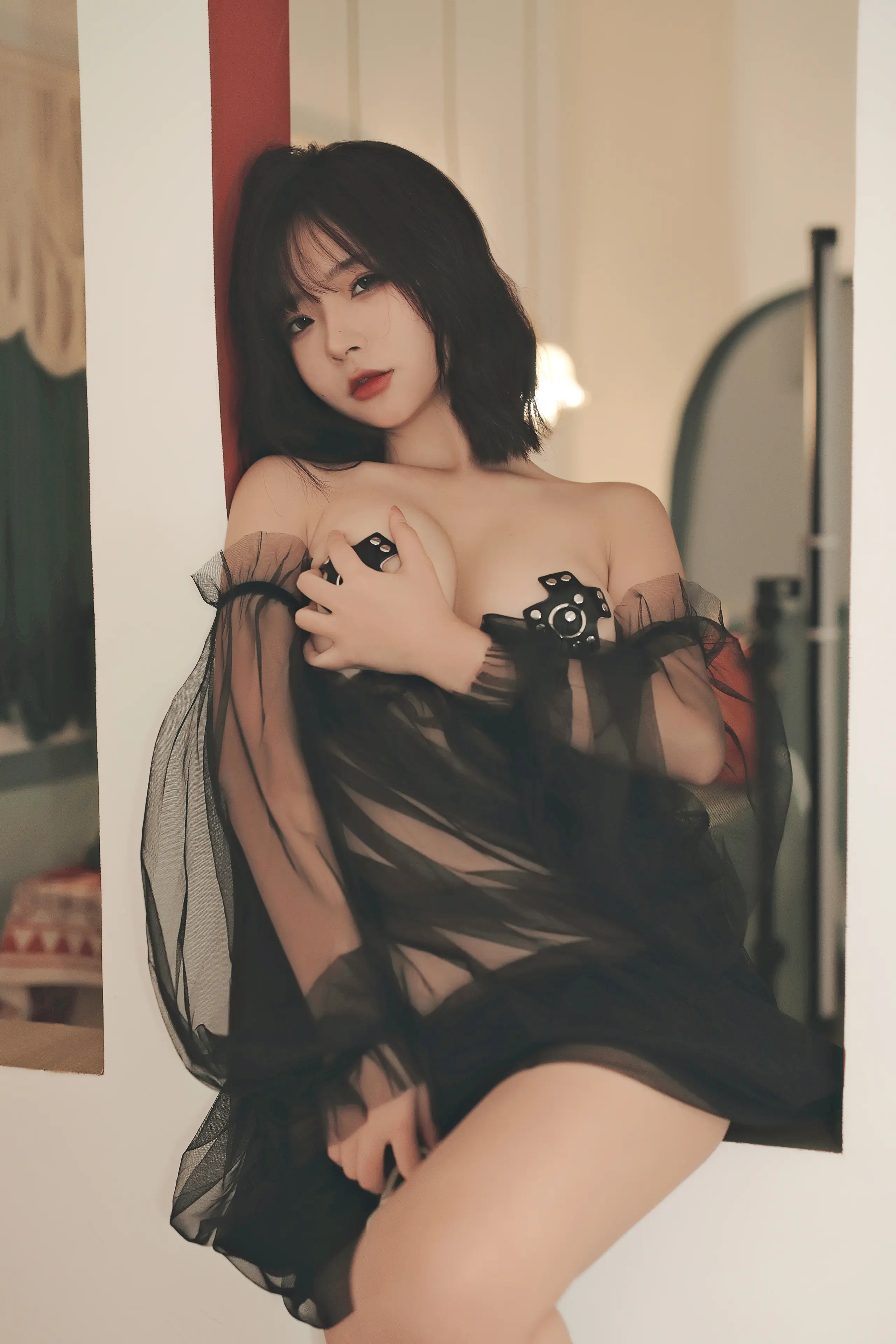 yuuhui玉汇 爱欲之神 黑纱朦胧+绳缚 [104P]