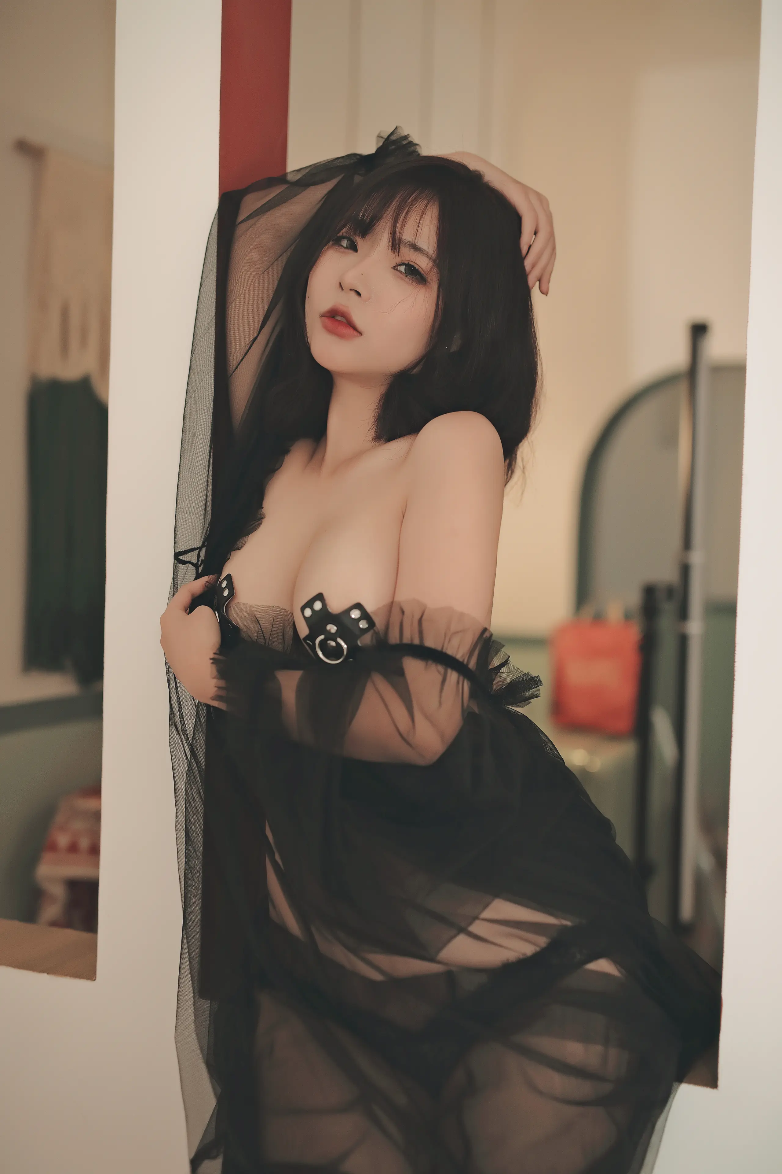 yuuhui玉汇 爱欲之神 黑纱朦胧+绳缚 [104P]