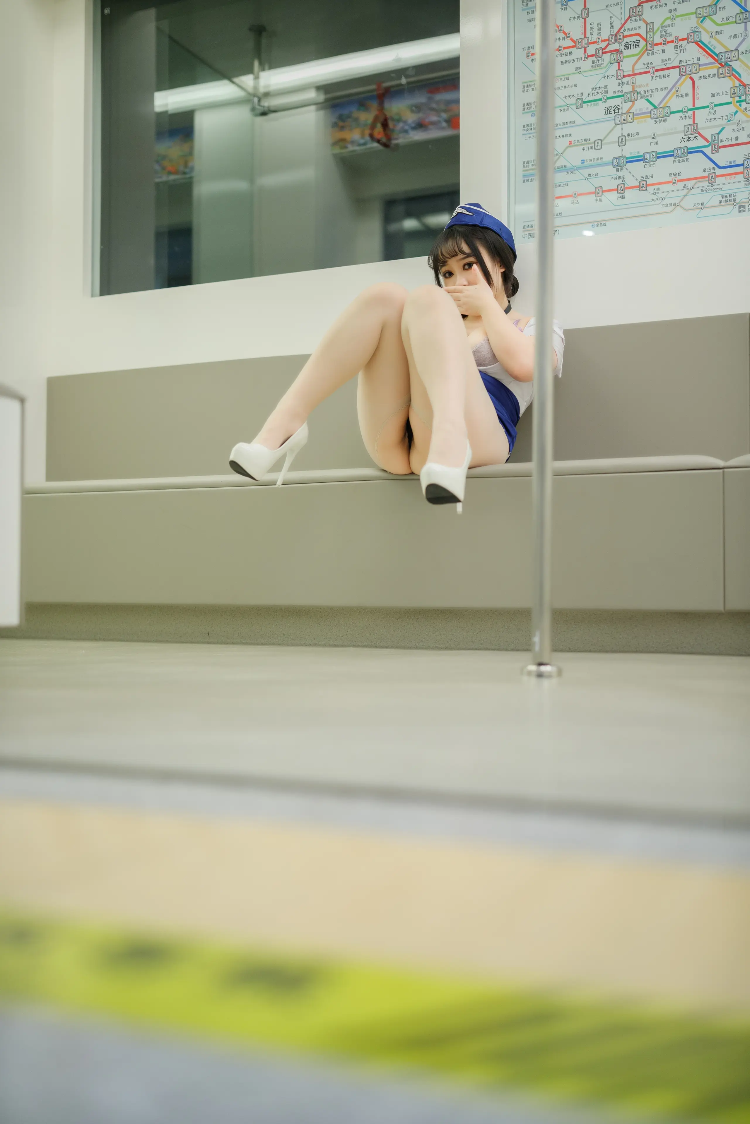 yuuhui玉汇 胡桃猫 – 电车 [164P]