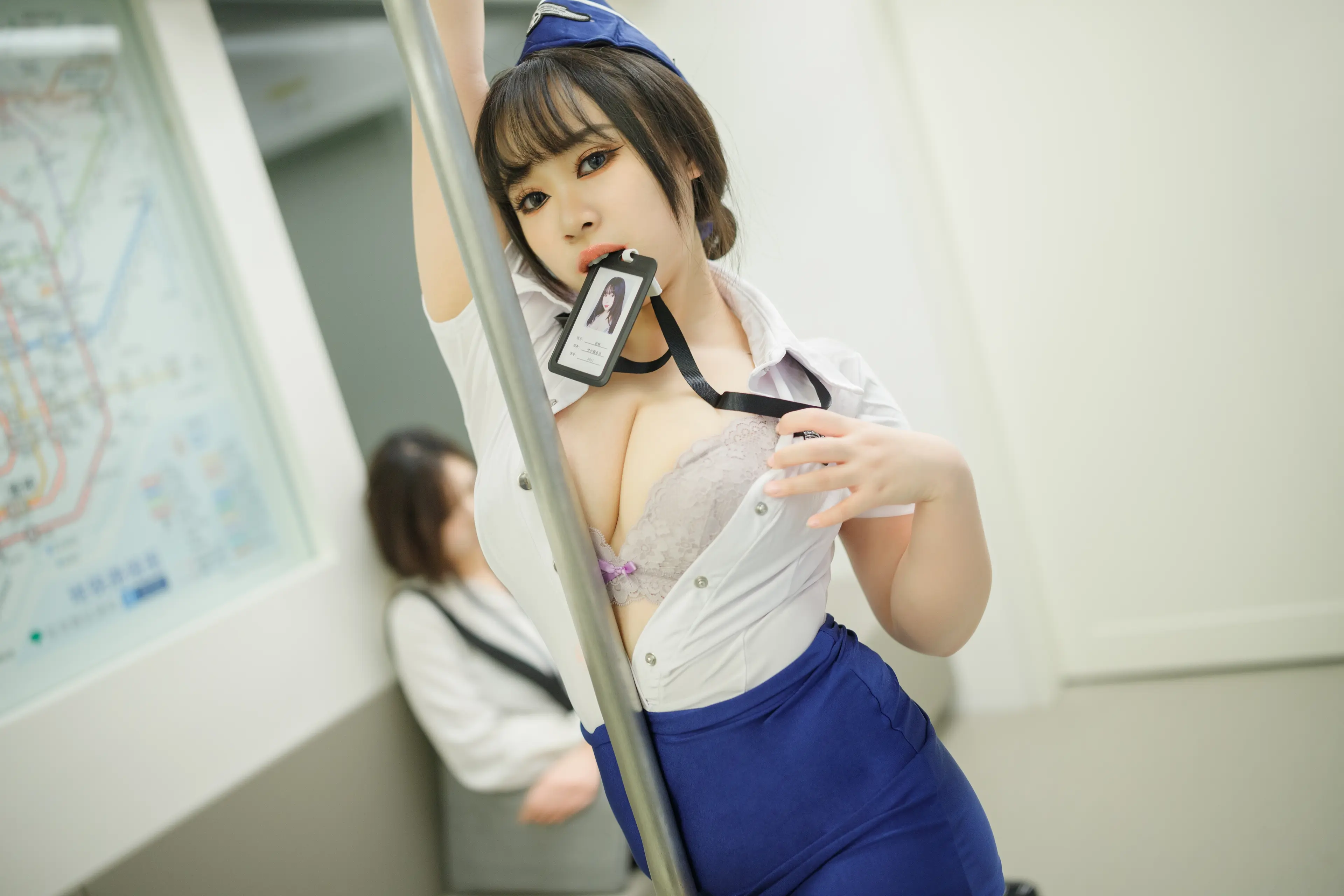 yuuhui玉汇 胡桃猫 – 电车 [164P]